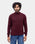 Wine Solid Sweater - Poppy