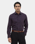 Wine Jacquard Shirt - Hexton