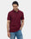 Wine Luxe Textured Polo - Delta