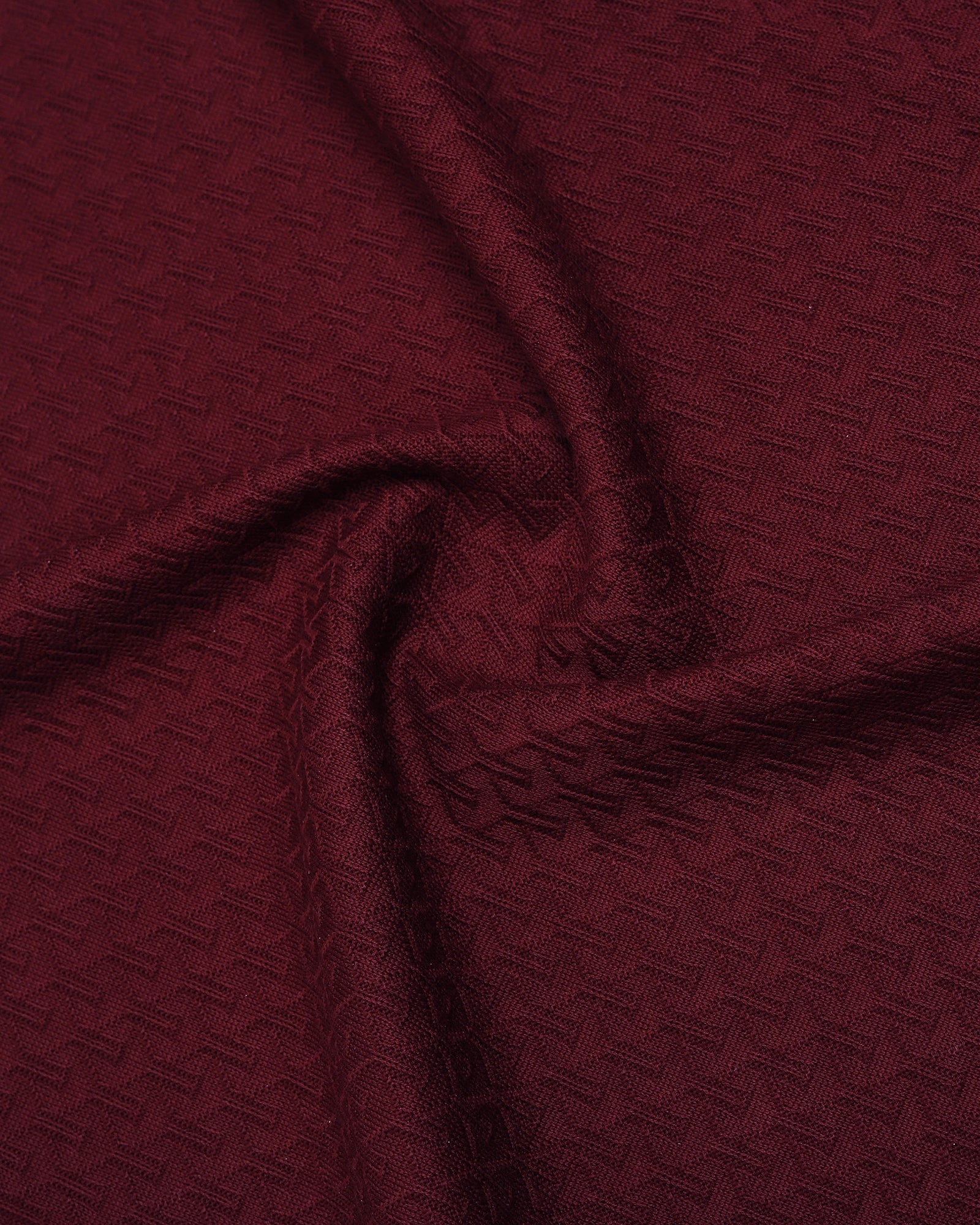 Wine Luxe Textured Polo - Delta