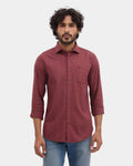 Wine Red Check Shirt - Pacsen