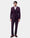 Wine Three Piece Solid Suit - Colteo