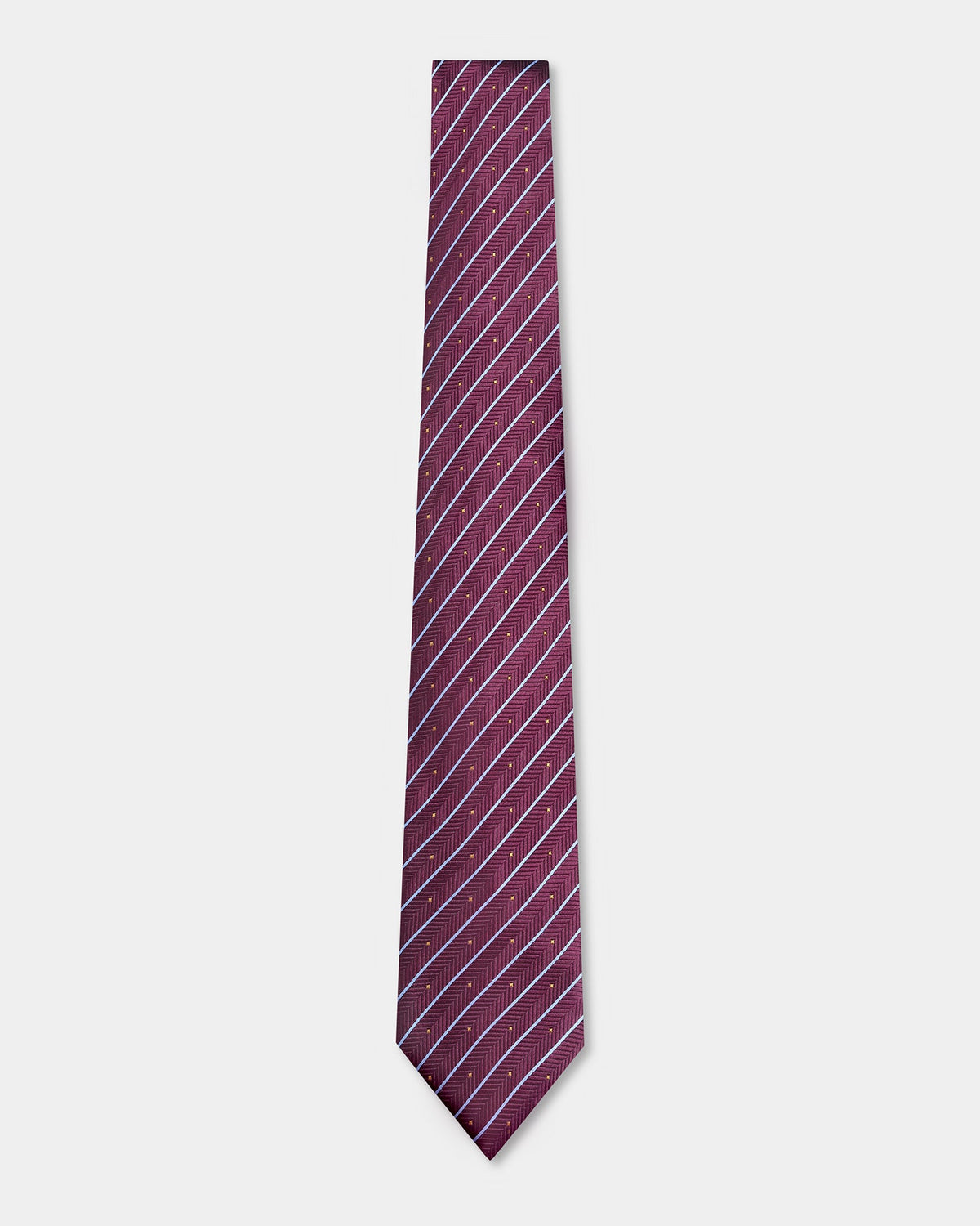 Wine Stripe Tie - Brussels