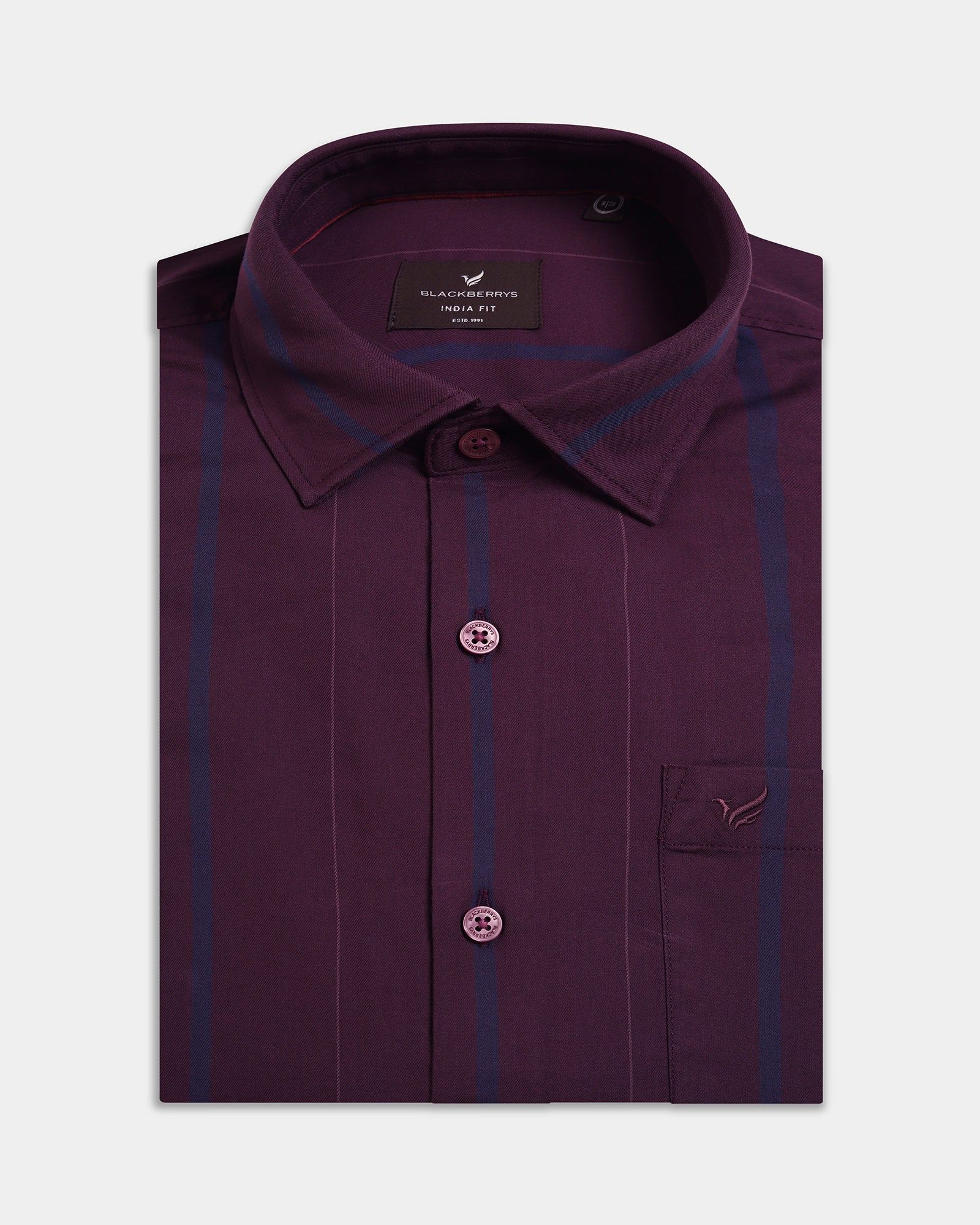 Wine Stripe Shirt - Kyton