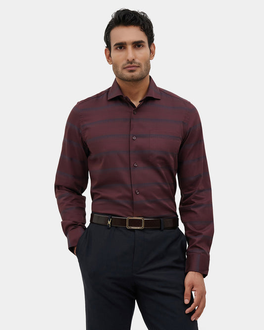 Wine Textured Shirt - Decoration