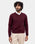 Wine Solid Sweater - Vneckter