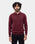 Winery Red Solid Sweater - Mushroom
