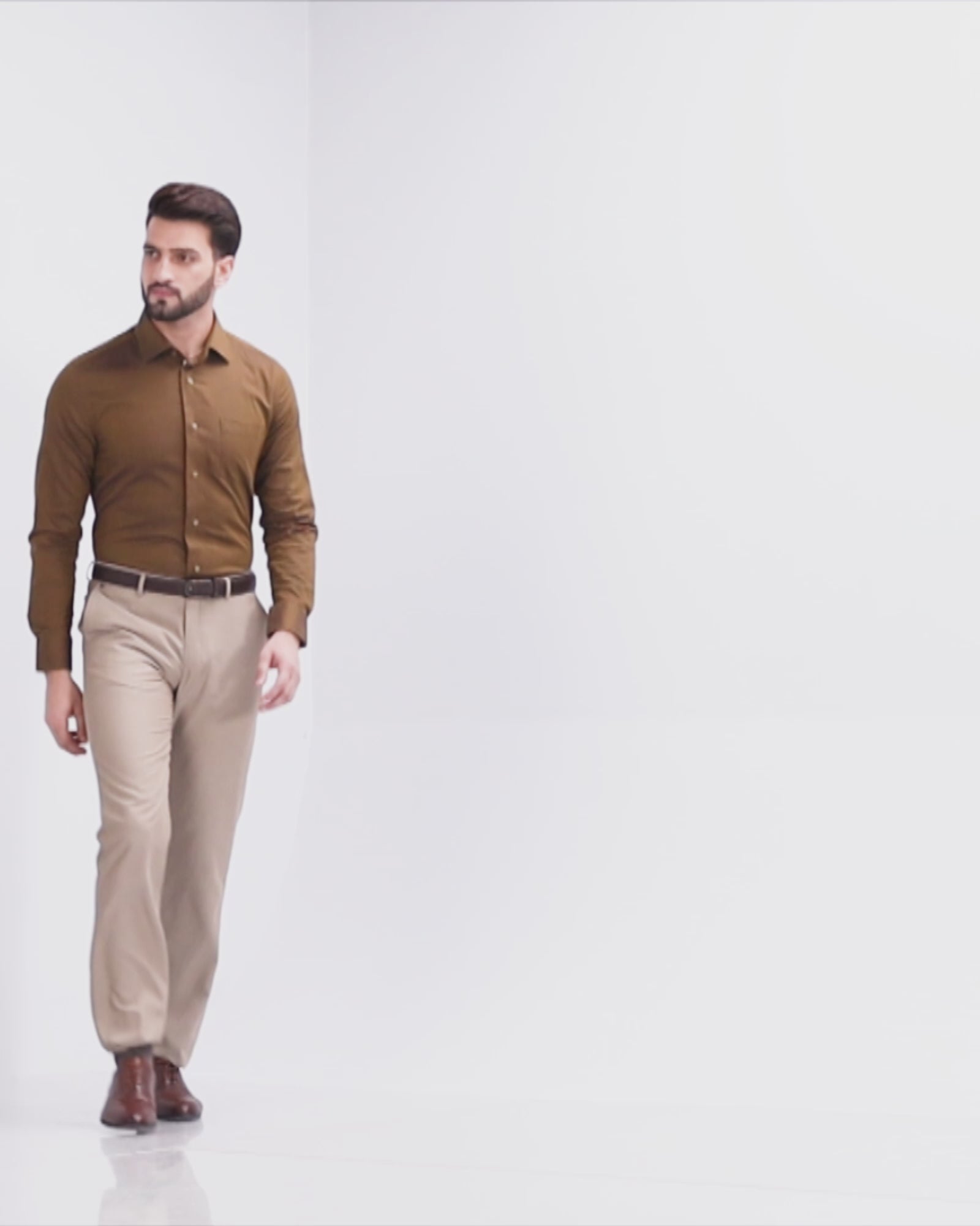 Formal Golden Solid Shirt - Abital