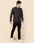 Chrétien Casual Slim Fit Shirt In Black.