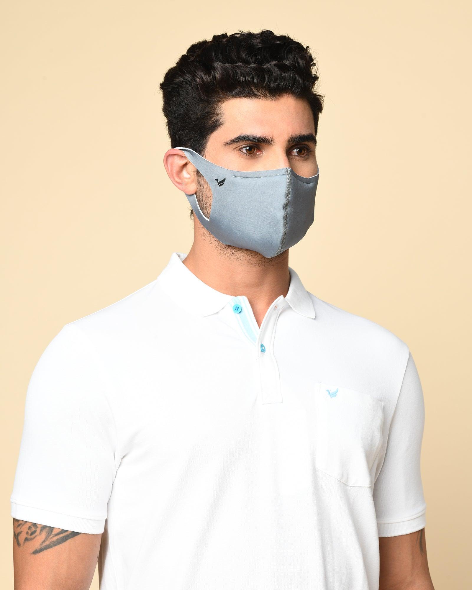 Cotton Multi Color Solid Mask - Madox