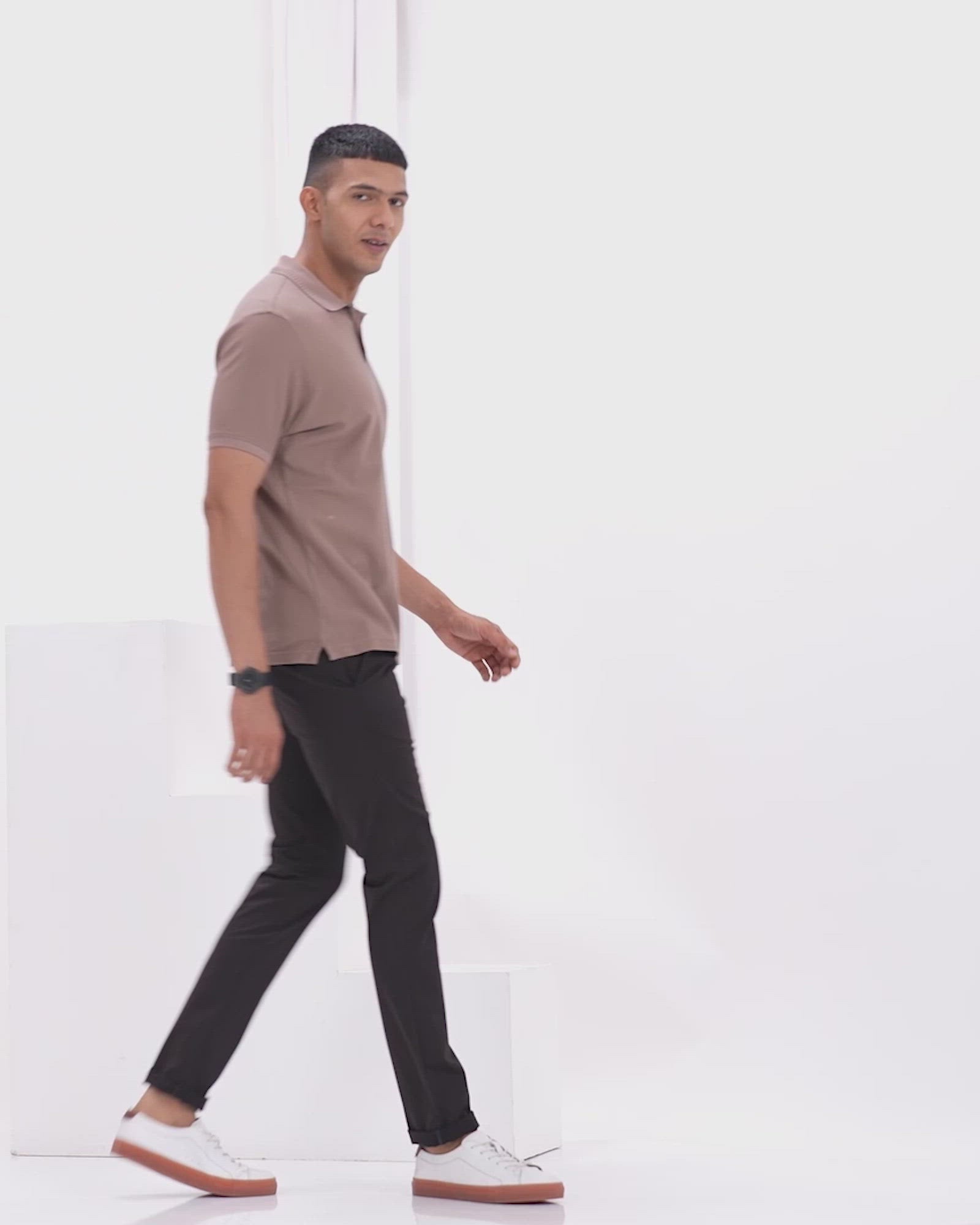 Slim Fit B-91 Casual Khaki Solid Khakis - Coltrane