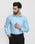 Formal Aqua Printed Shirt - Antigo