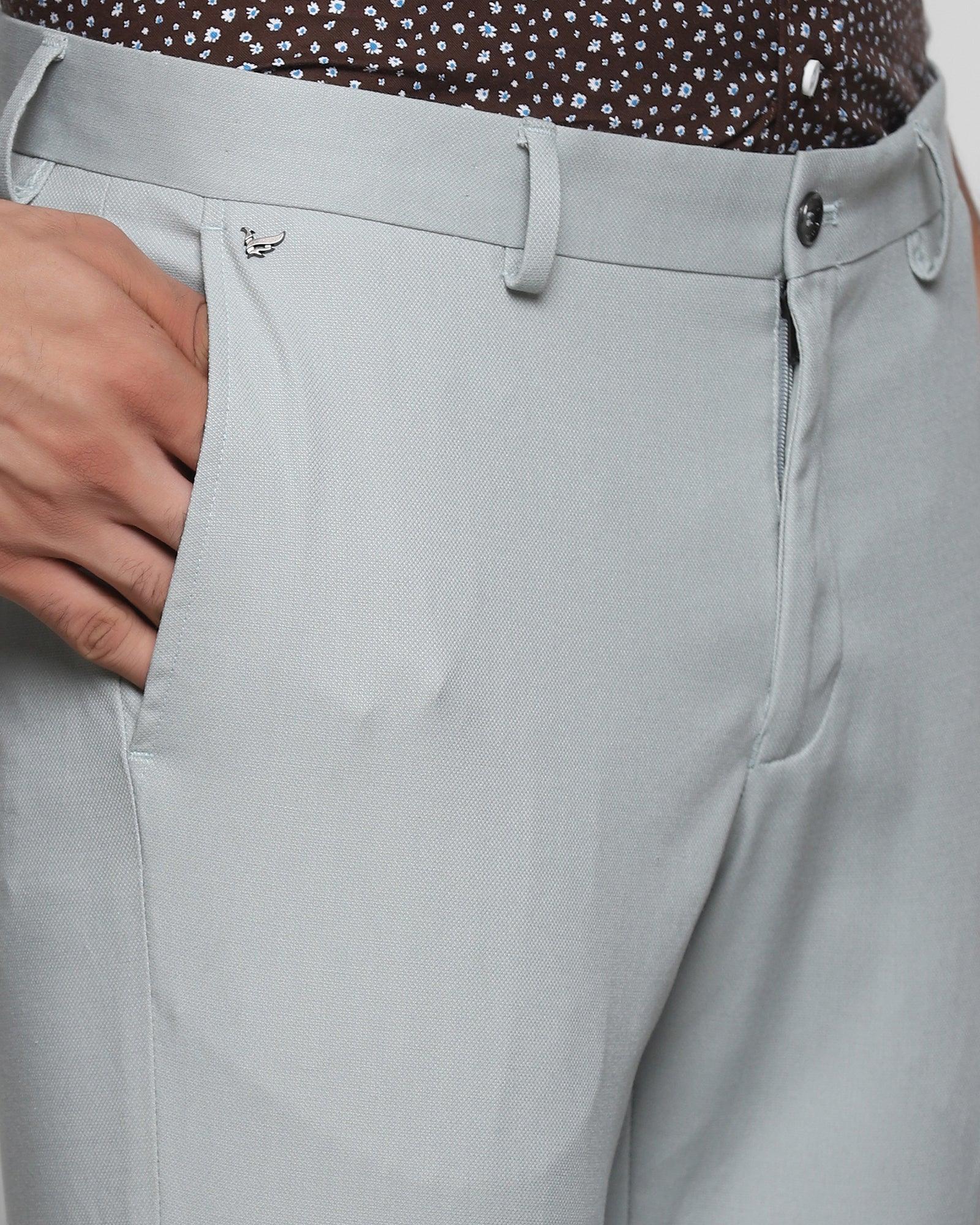 Slim Fit B-91 Formal Mint Textured Trouser - Aslo