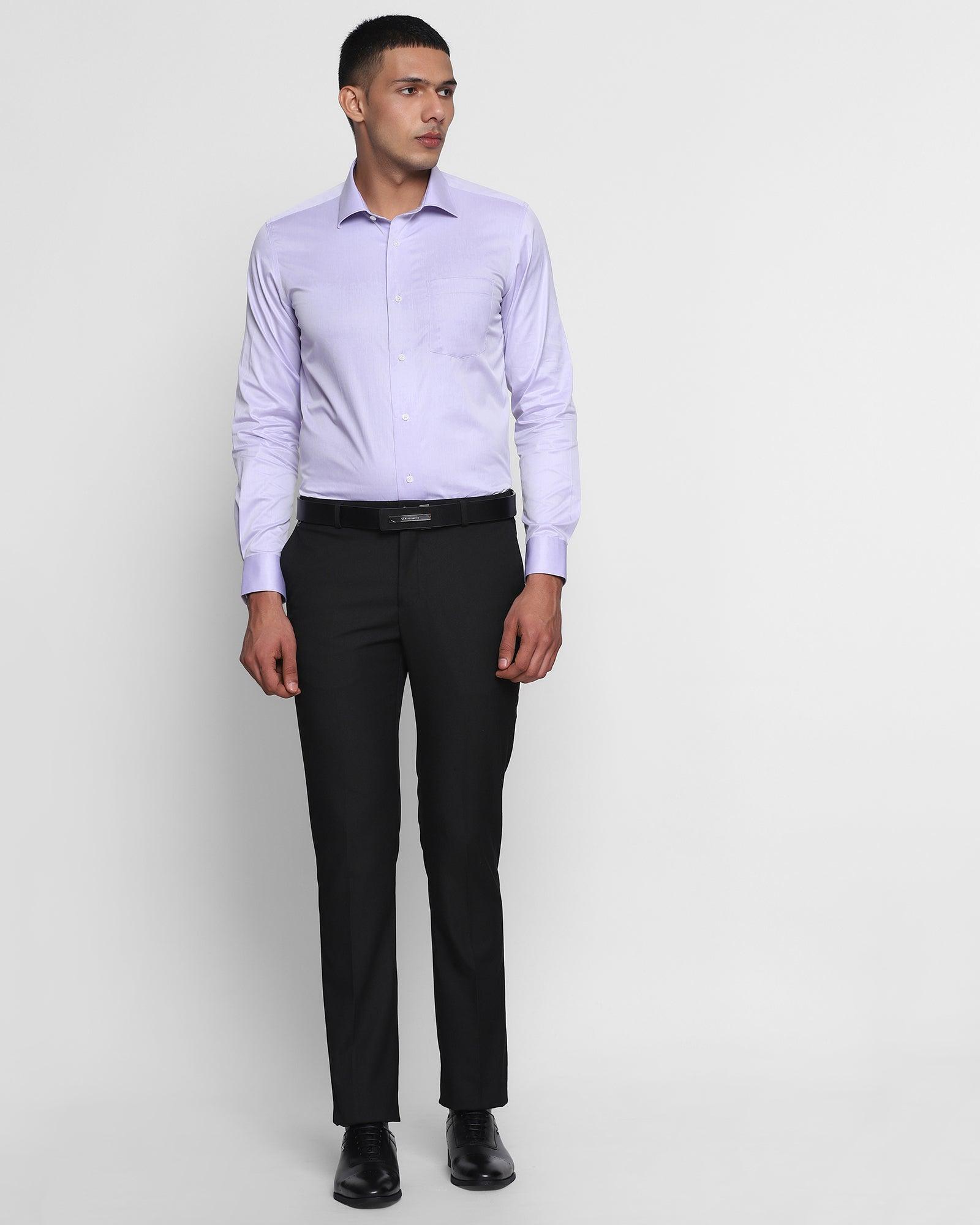 Formal Lilac Solid Shirt - Ayan