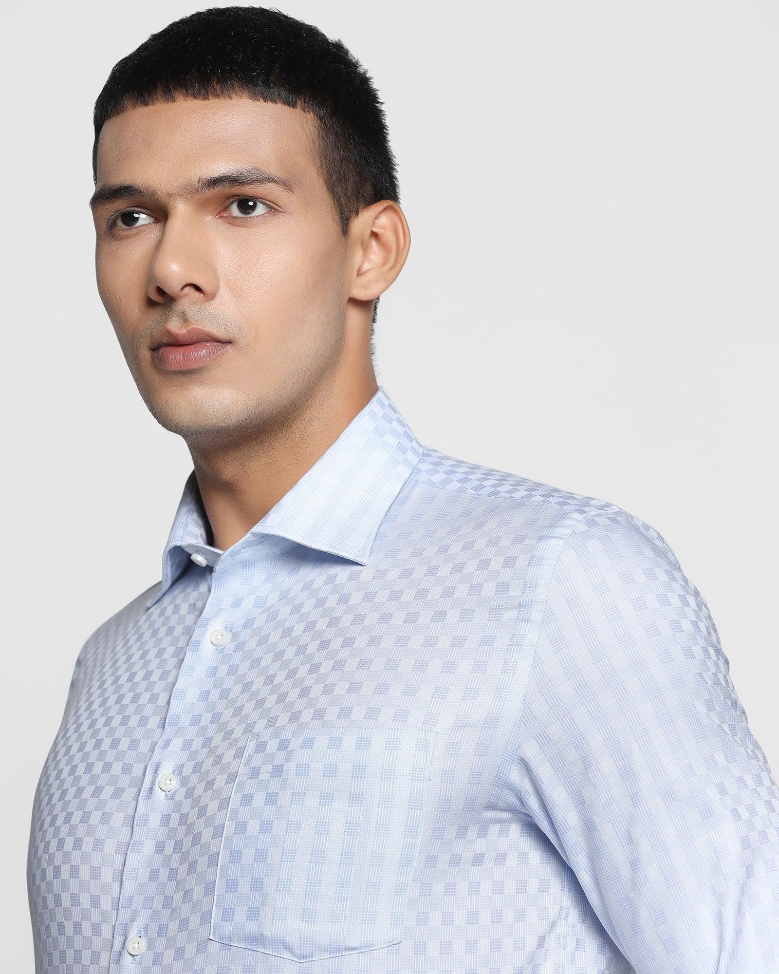 Formal Blue Check Shirt - Abay