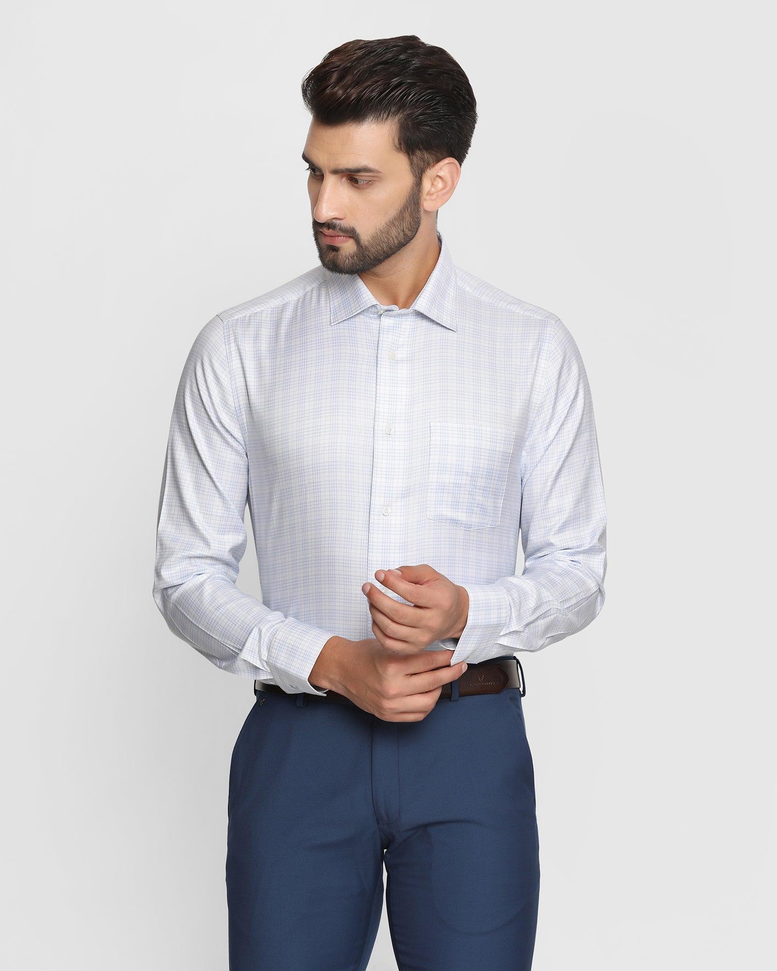 Formal Blue Check Shirt - Edix