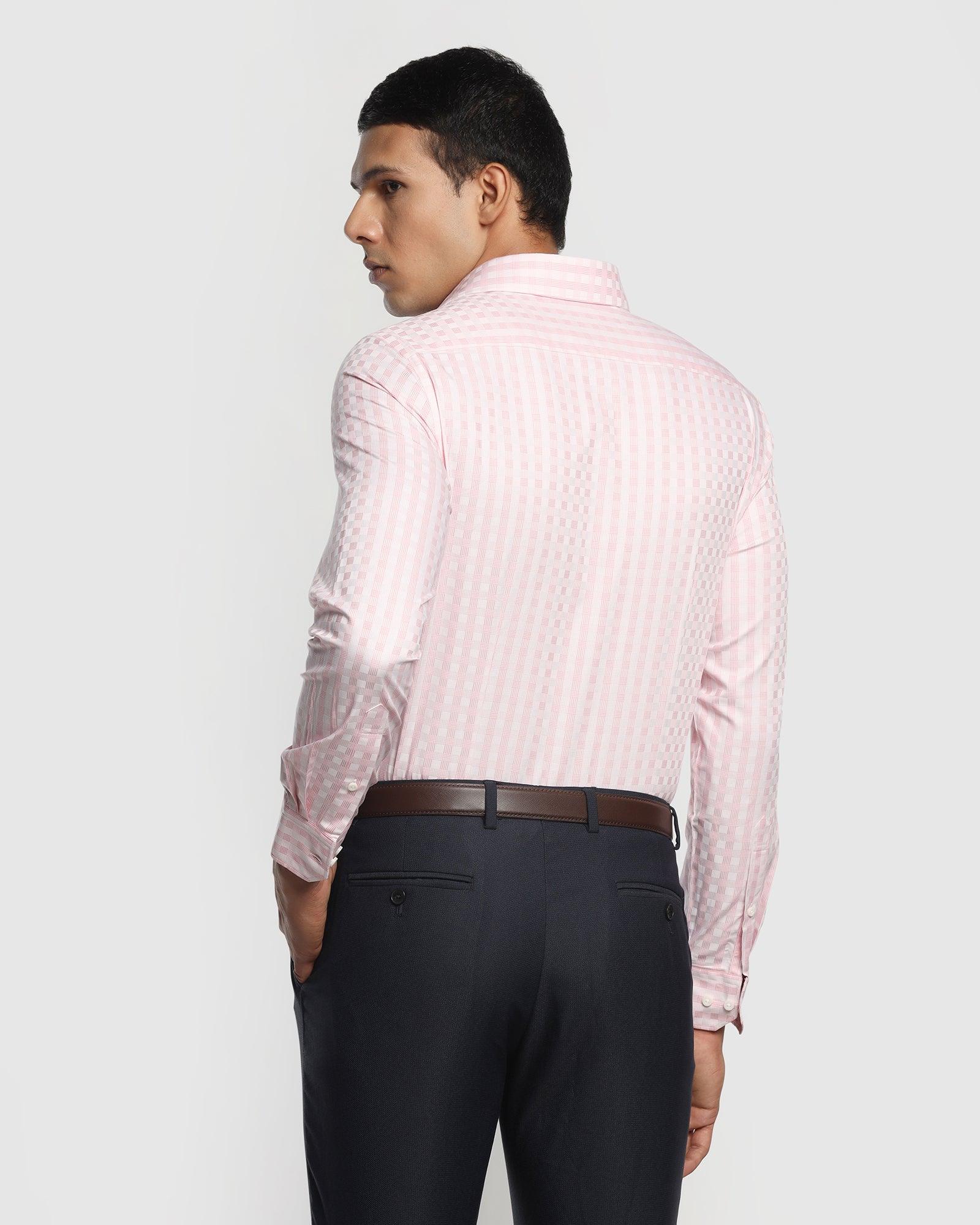 Formal Pink Check Shirt - Abay