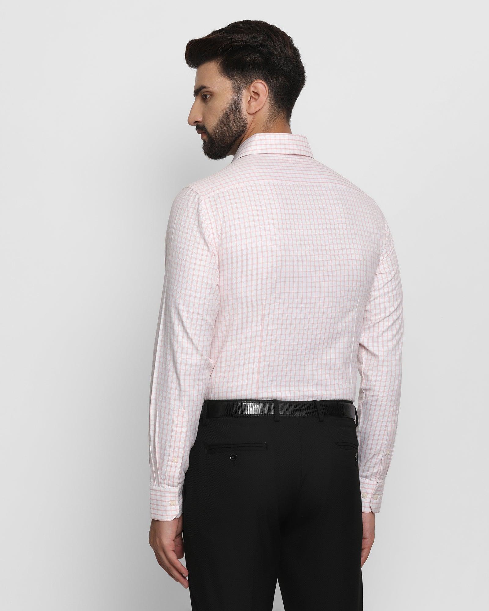 Formal Pink Check Shirt - Dasin