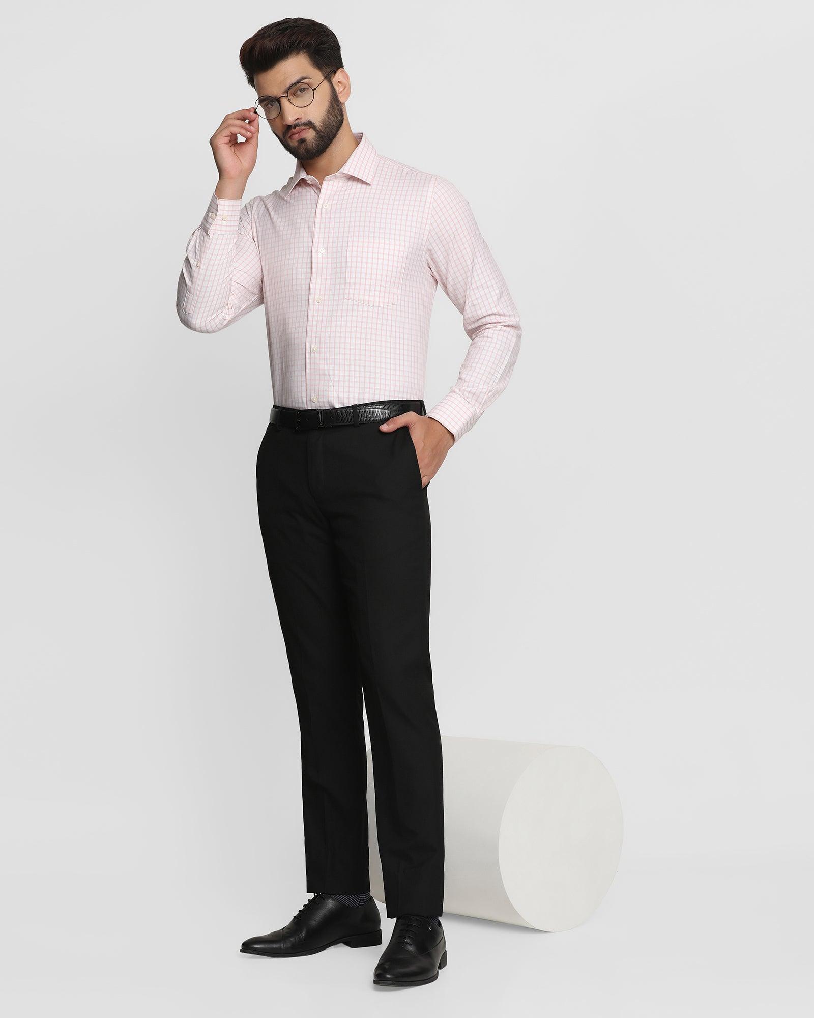 Formal Pink Check Shirt - Dasin