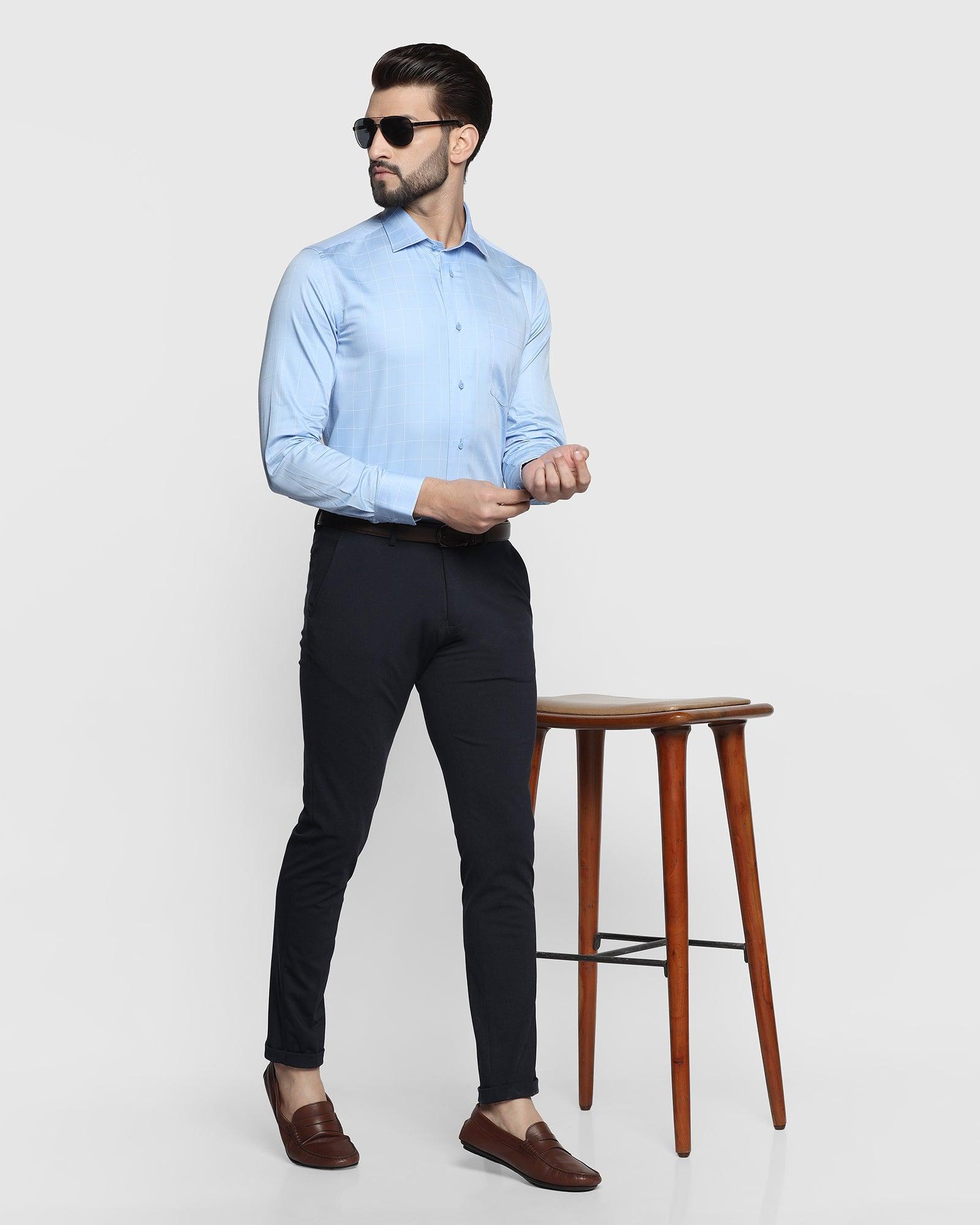 Buy Raymond Men Slim fit Formal Shirt - Blue Online at Low Prices in India  - Paytmmall.com