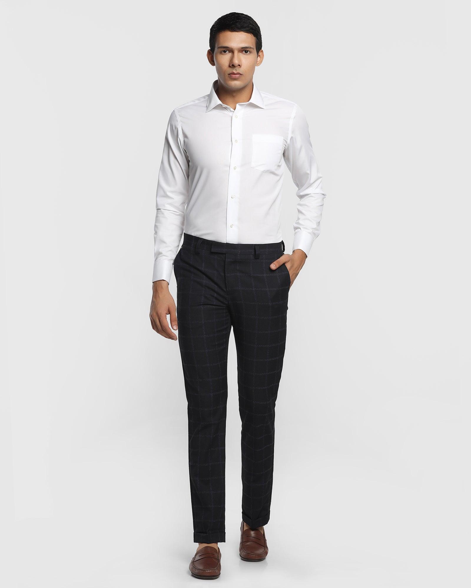 Navy Blue shirt with White Trouser (Combo) – singh and brothers