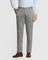 Slim Fit B-91 Formal Grey Check Trouser - Oslo