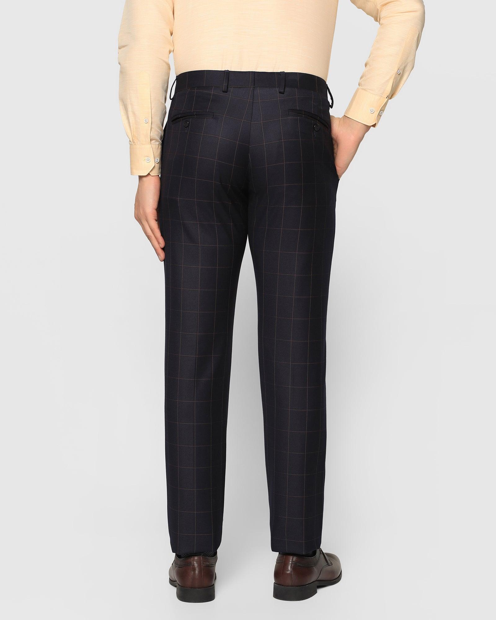 Buy Navy Blue Trousers & Pants for Men by MONTE BIANCO Online | Ajio.com