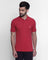Polo Rasberry Solid T Shirt - Cloud