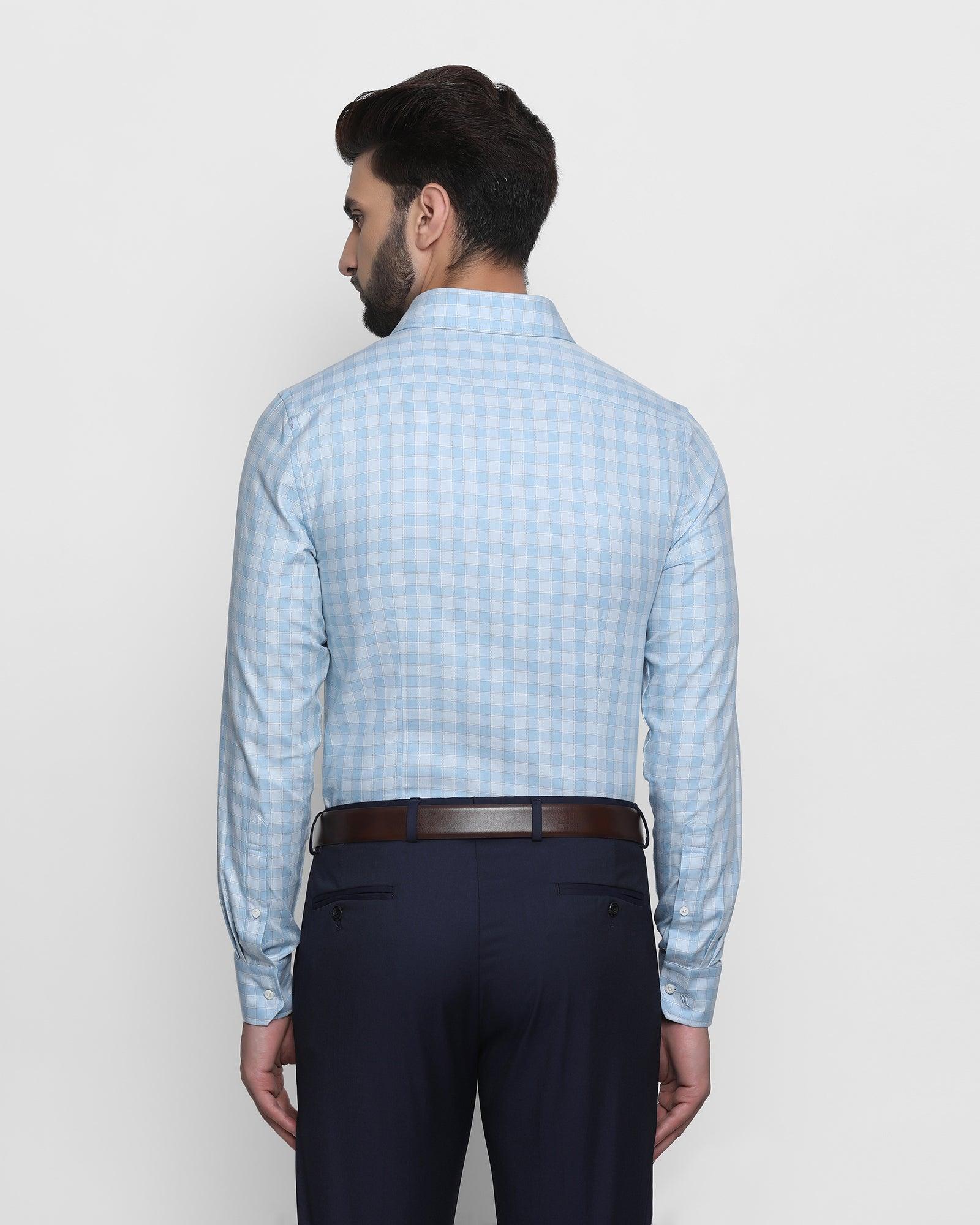 Formal Blue Check Shirt - Colan
