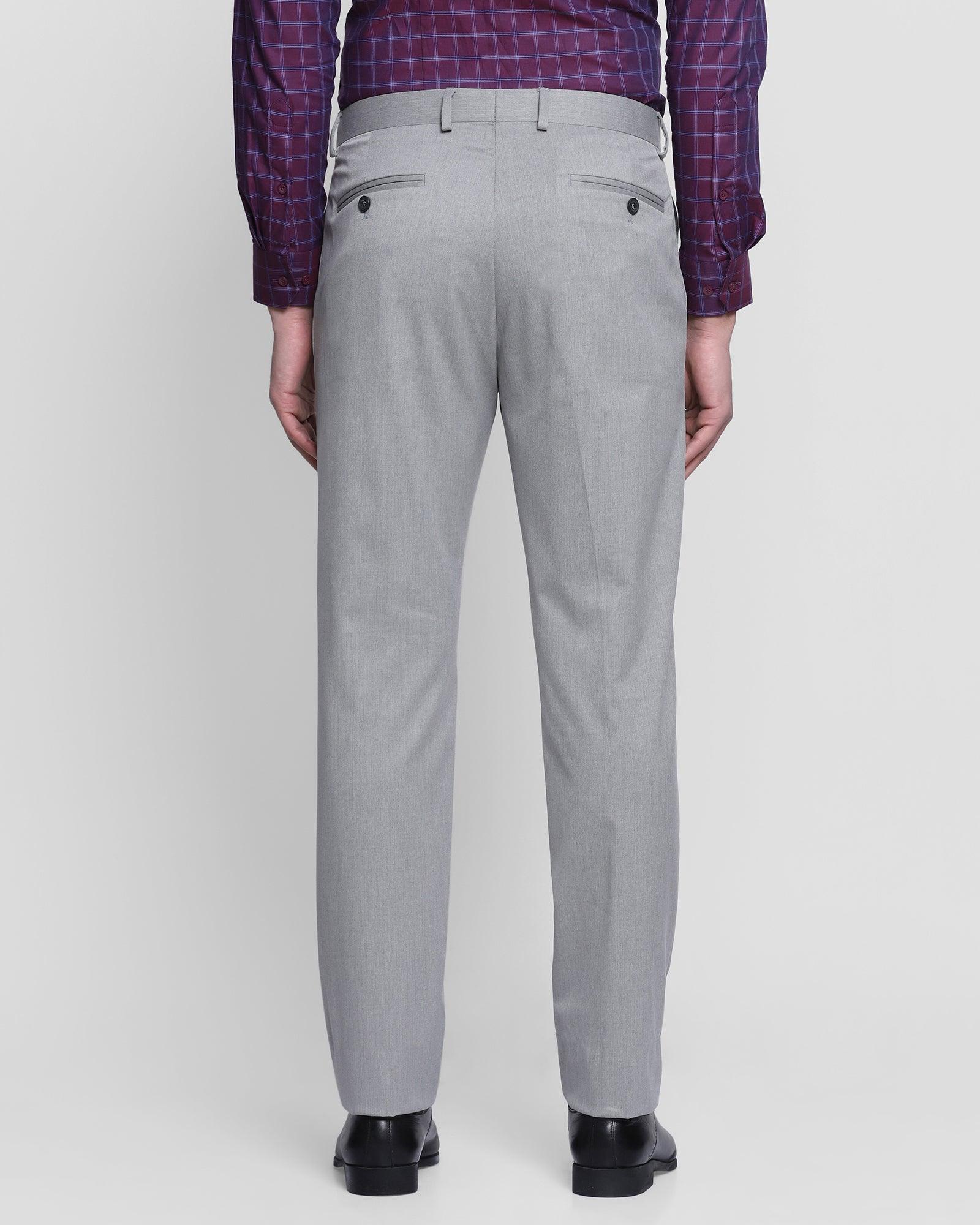Comfort Arise Formal Grey Solid Trouser - Darn