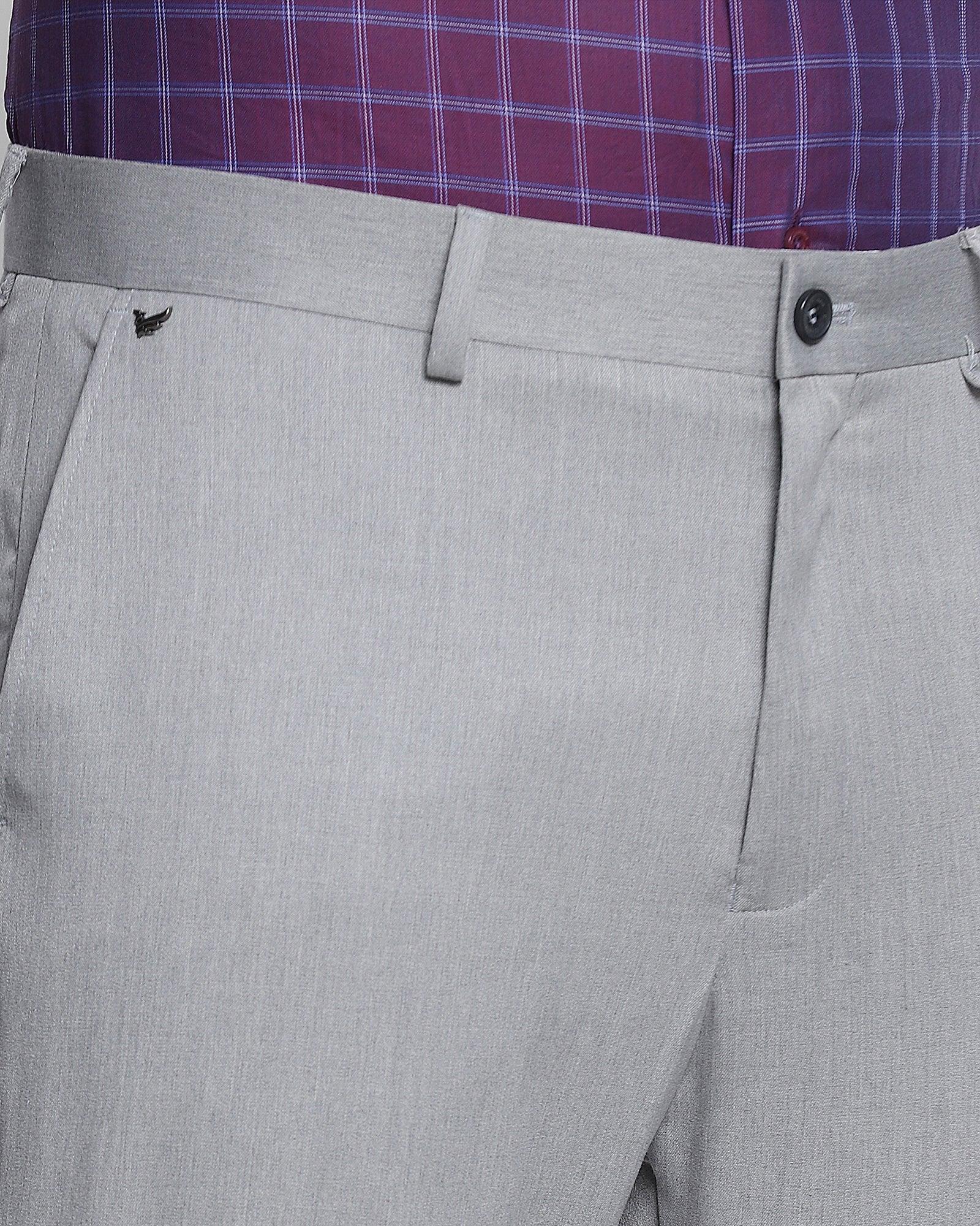 Comfort Arise Formal Grey Solid Trouser - Darn