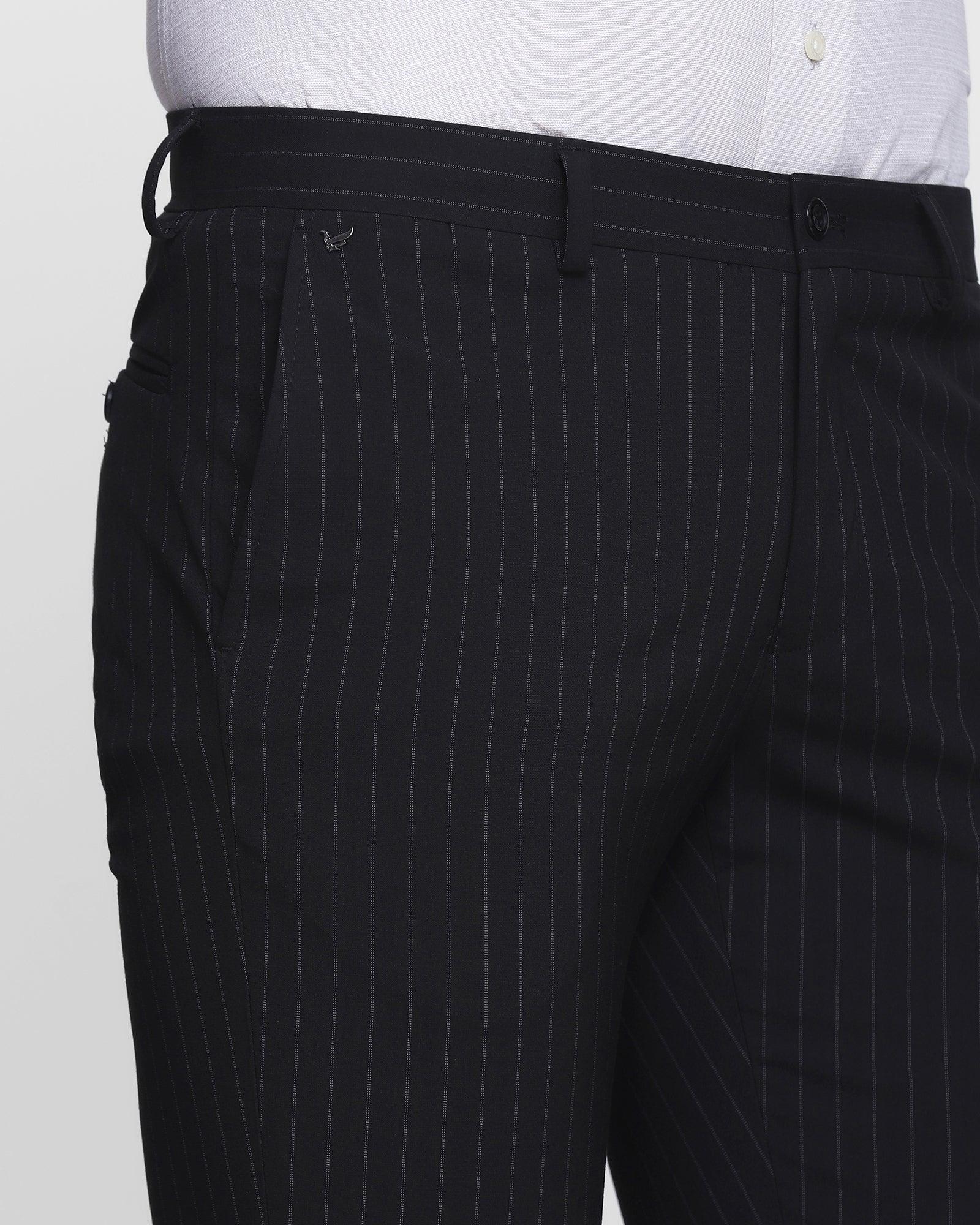 striped black dress pants Black Stripe Power-Stretch Pants