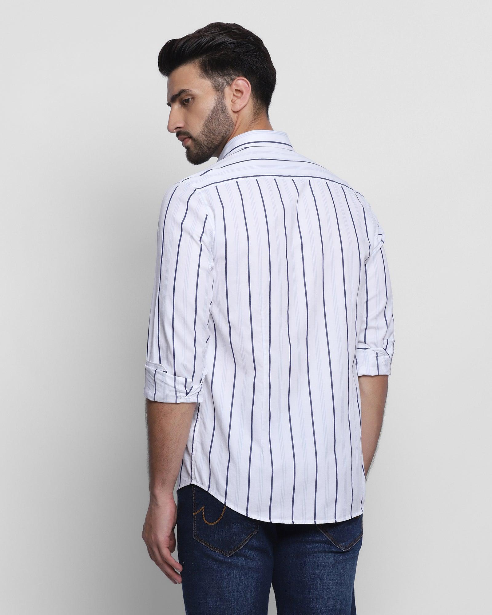 Casual White Striped Shirt - Play
