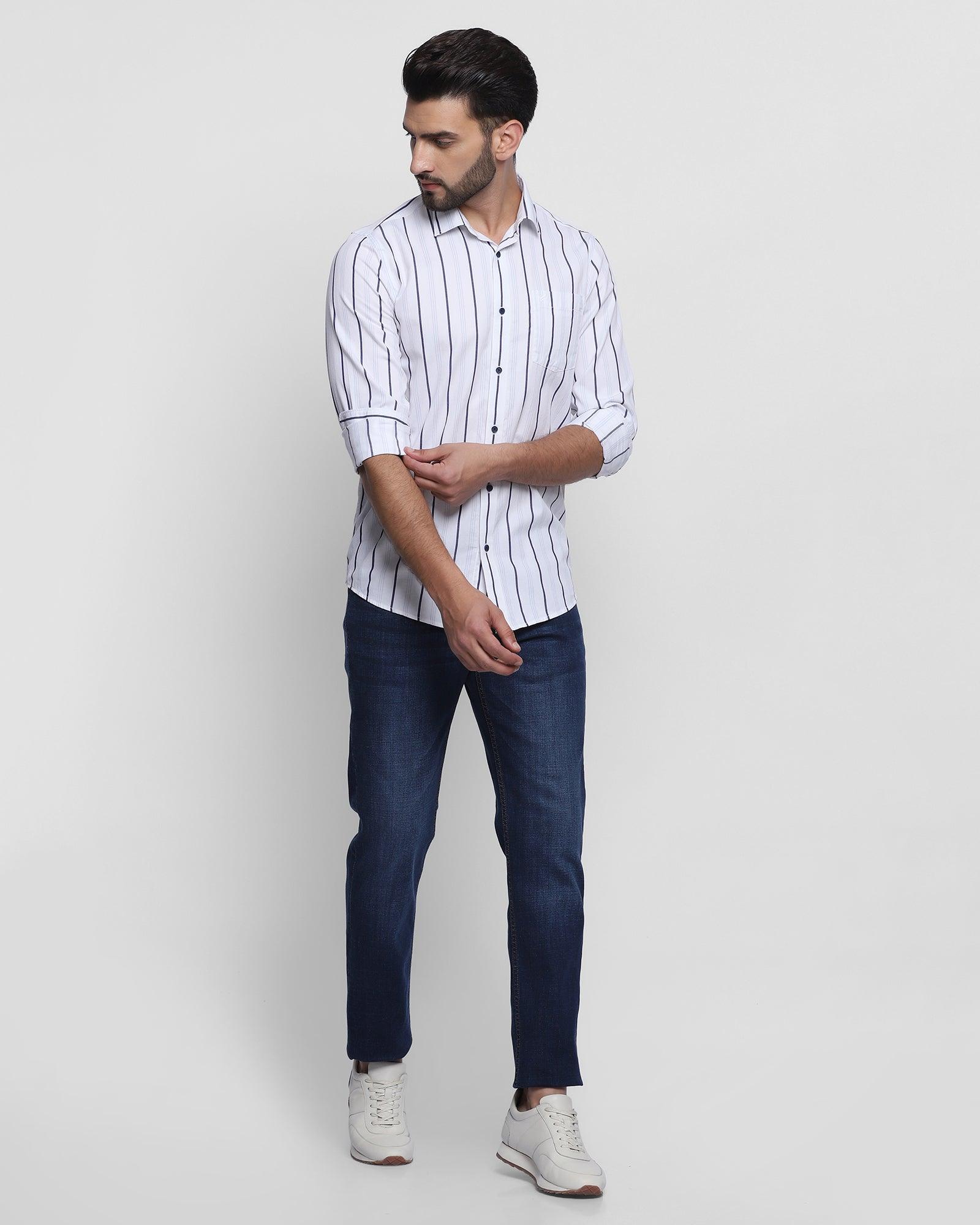 Casual White Striped Shirt - Play