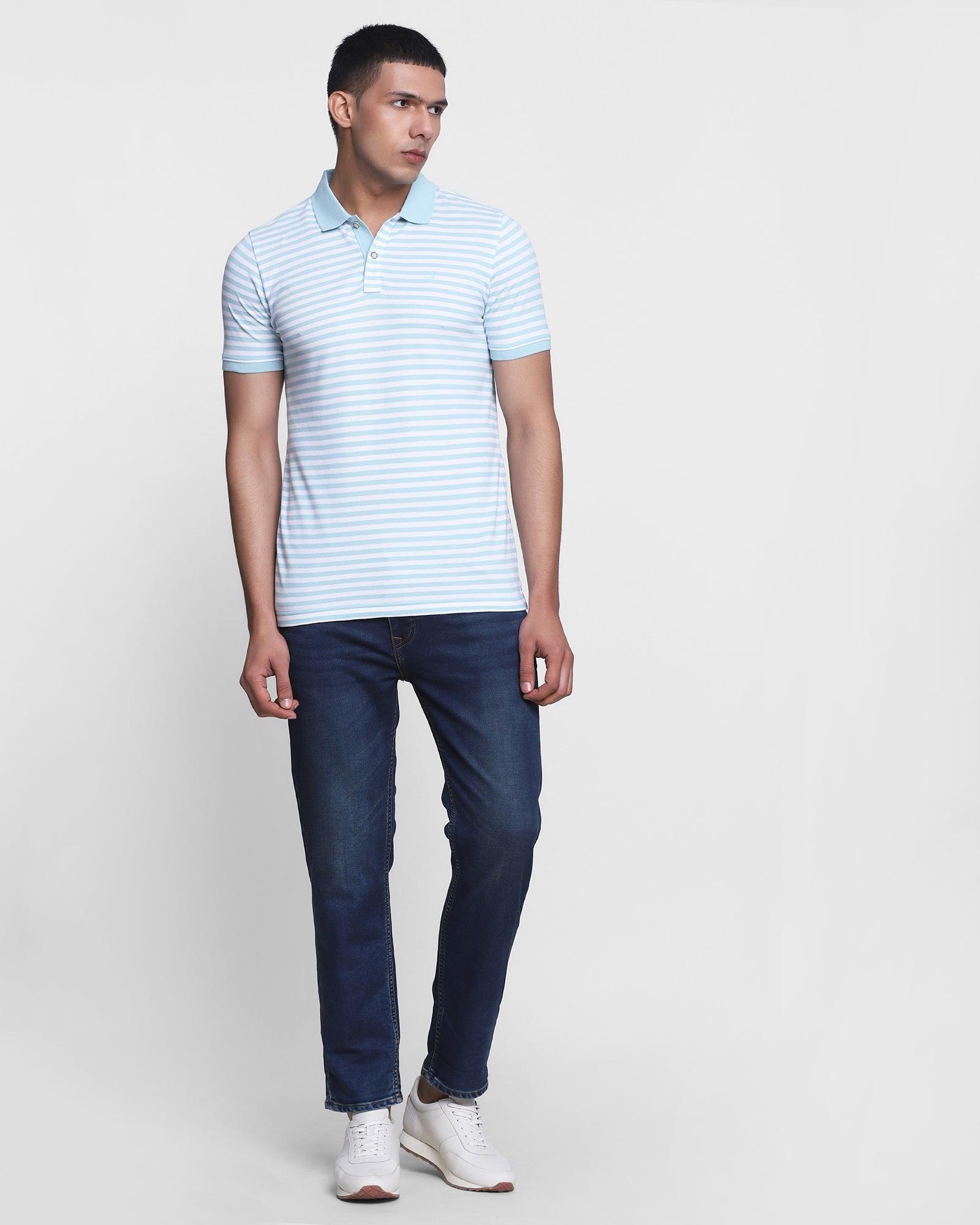 Polo Mint Striped T Shirt - Firetail