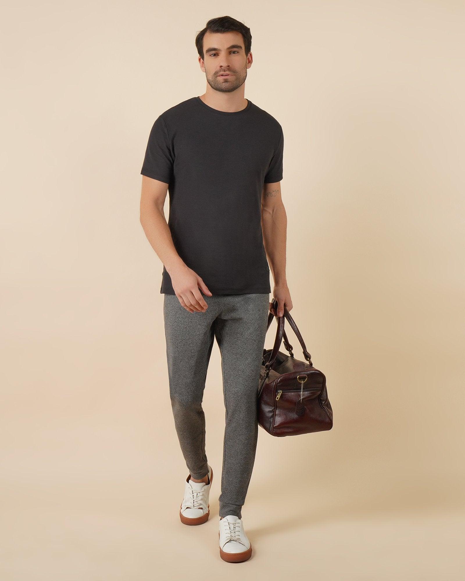 Casual Jogger In Dark Grey (George) - Blackberrys