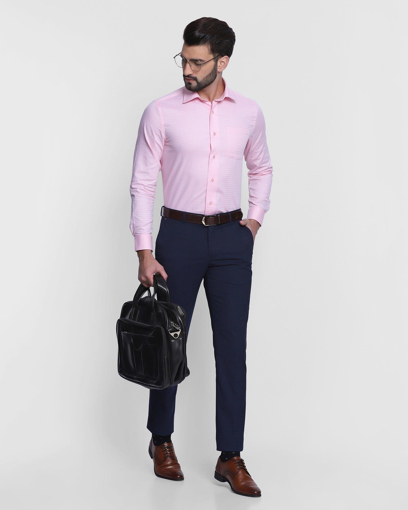 Can a dark blue trouser go with a pink shirt  Quora