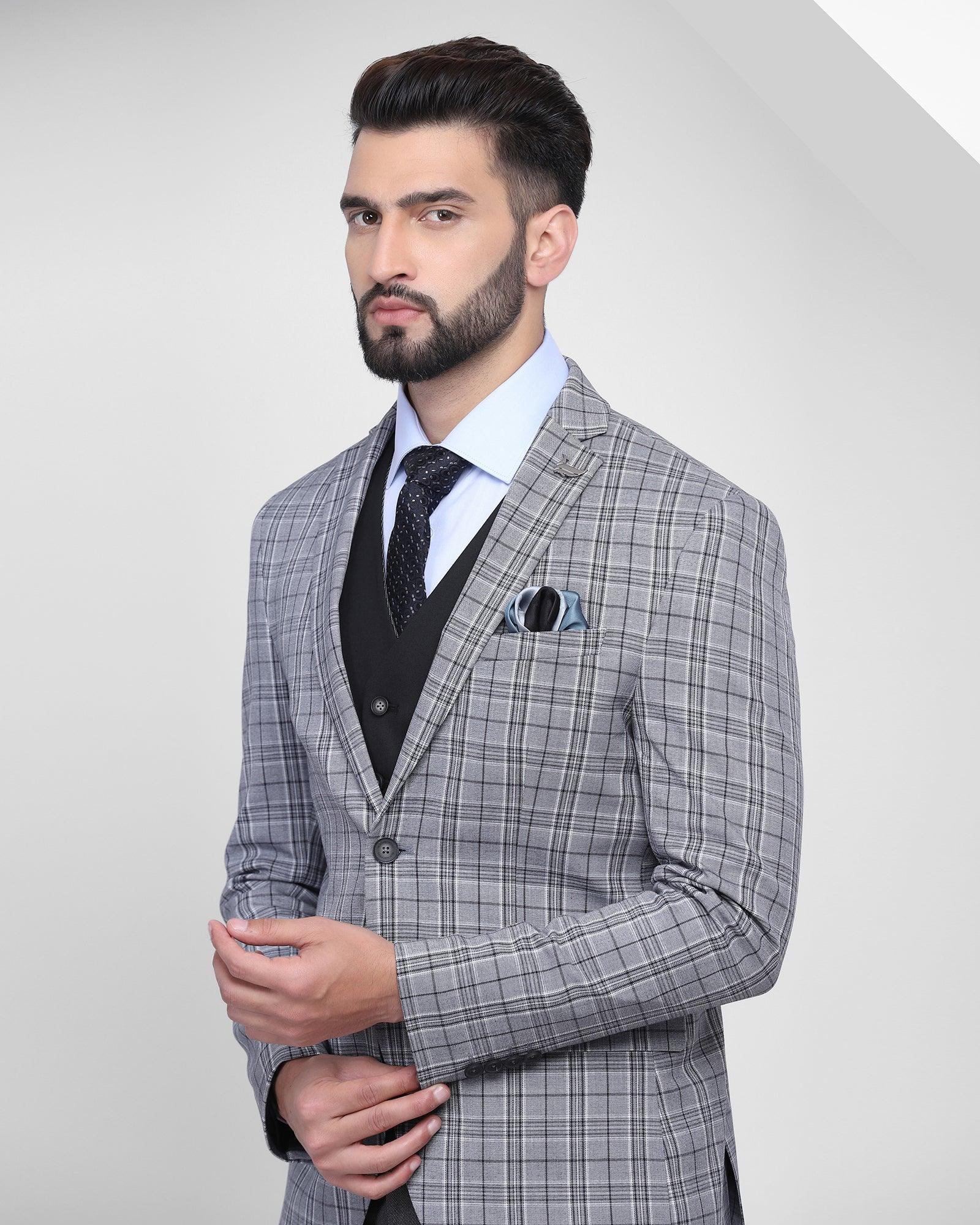 Retro Design Mens Grey Check Suit Slim Fit 7XL Jacket, Vest, And Pants For  Business, Weddings, Groomsmen, Or Casual Wear Boutique Lattice Design Size  220909 From Kong01, $72.63 | DHgate.Com