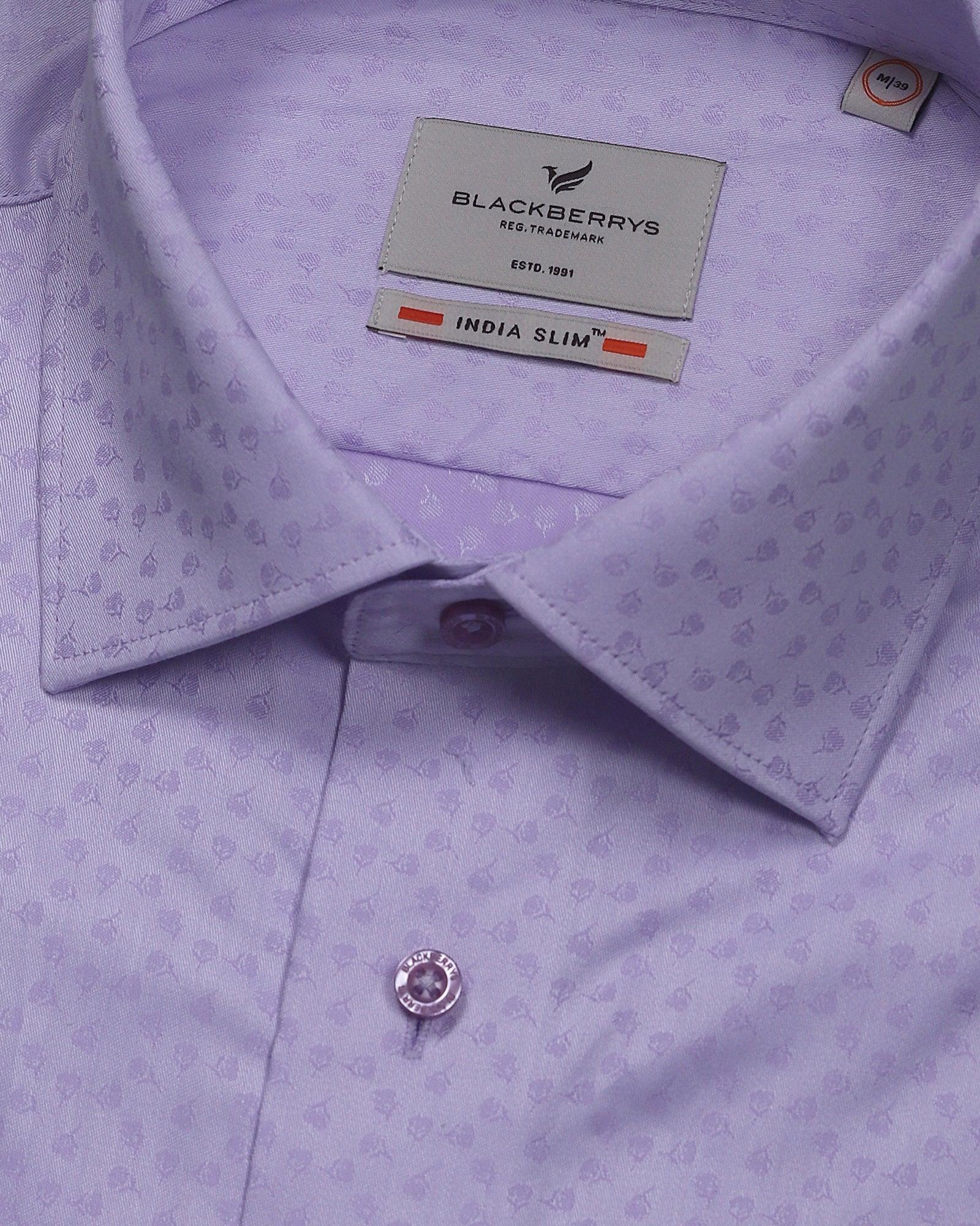 Formal Lilac Textured Shirt - Jade