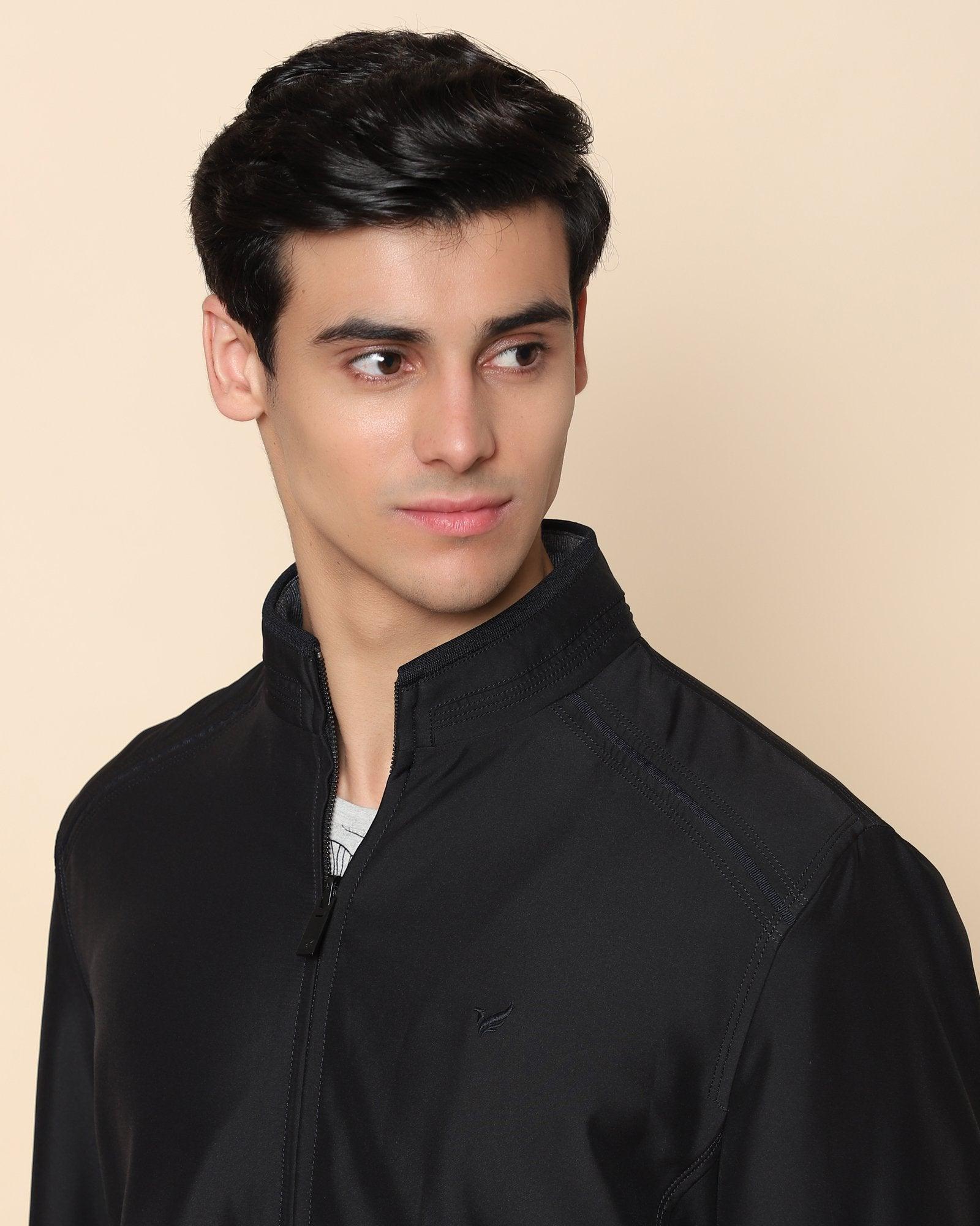 Buy High-Neck Zip-Front Track Jacket Online at Best Prices in India -  JioMart.