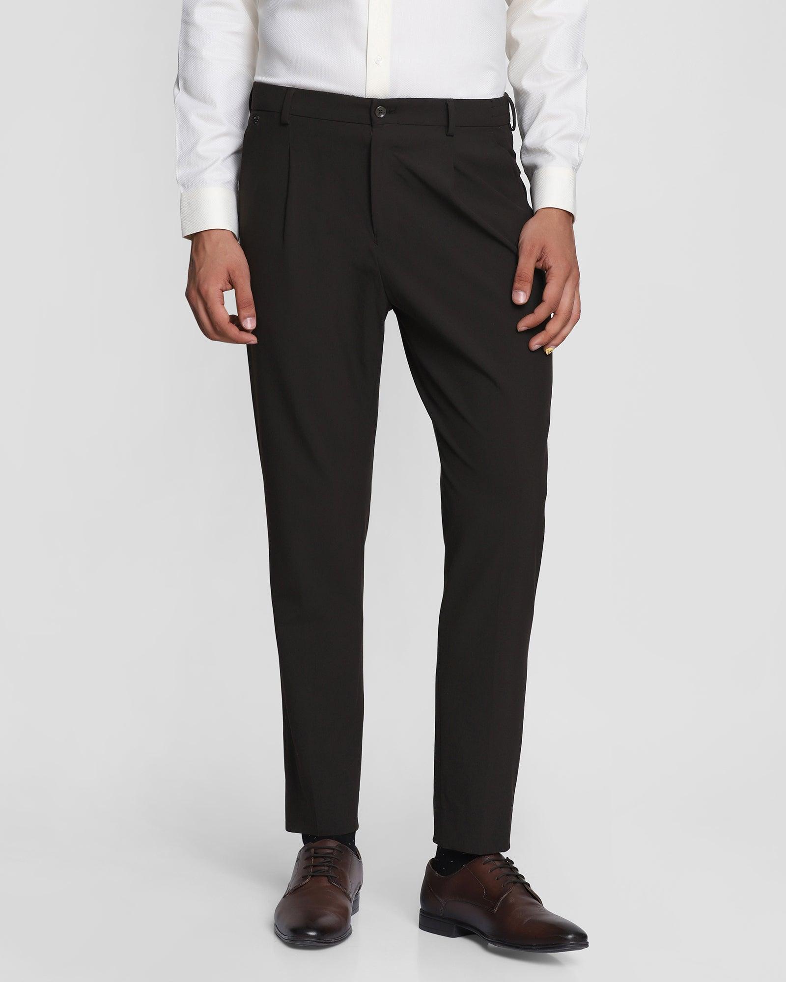 Comfort Arise Formal Brown Solid Trouser - Modern