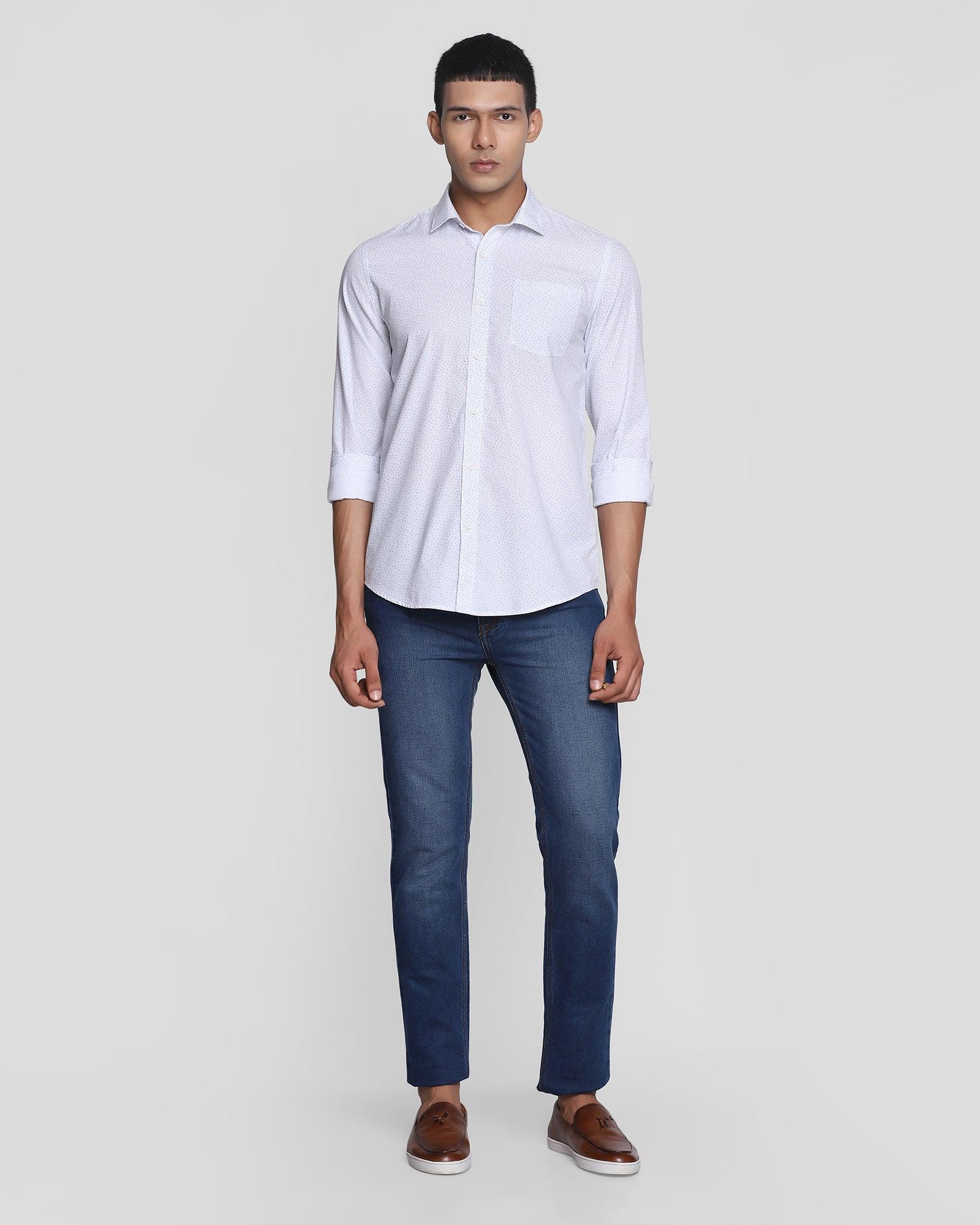 Buy Men White Printed T-Shirt Online in India - Monte Carlo