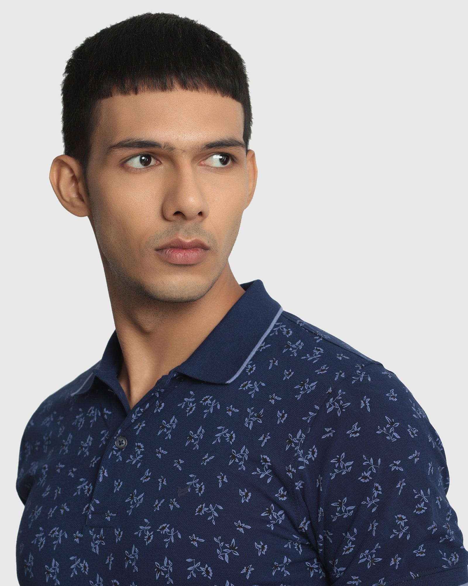 Polo Ink Blue Printed T Shirt - Penny