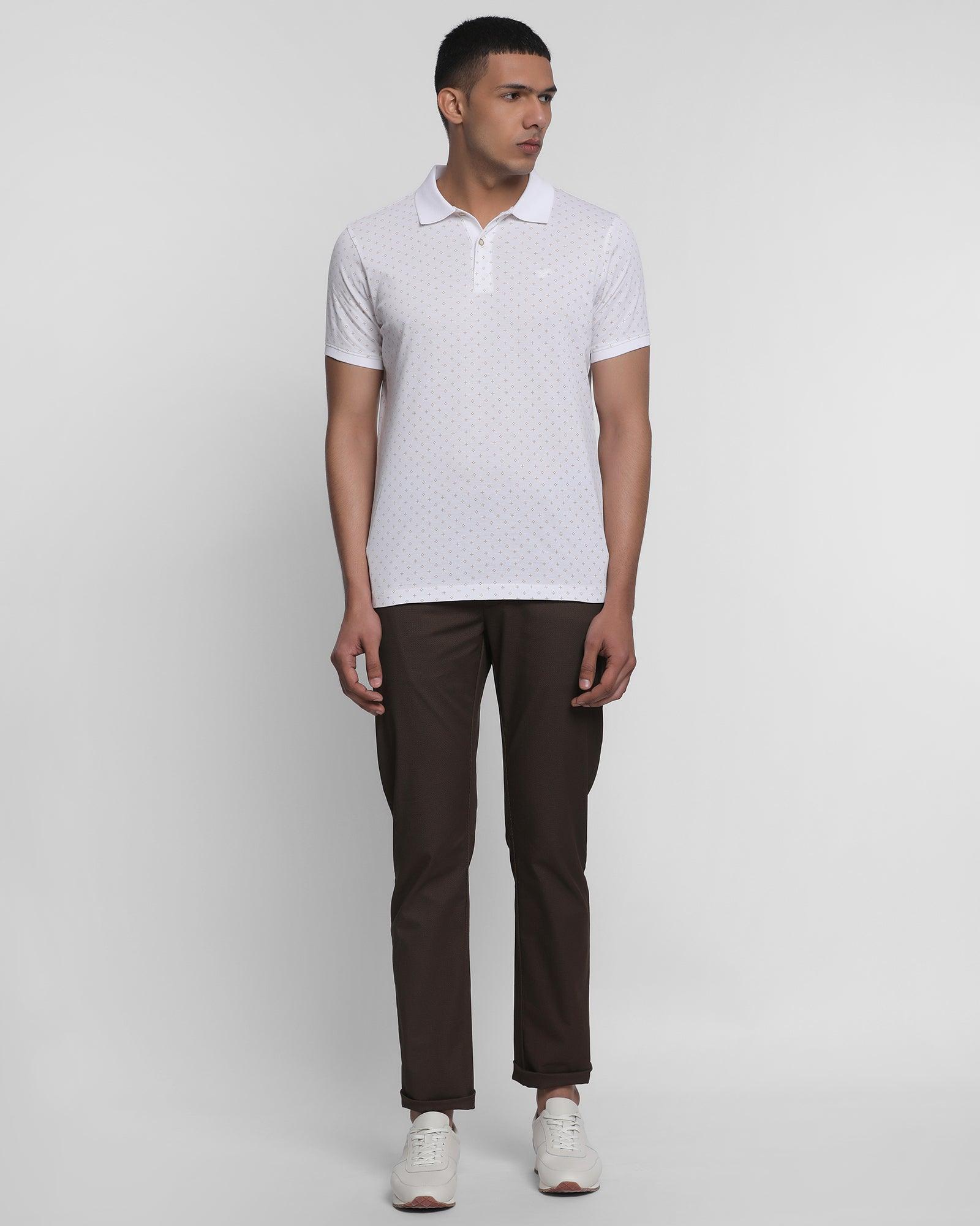 Polo White Printed T Shirt - Piculet