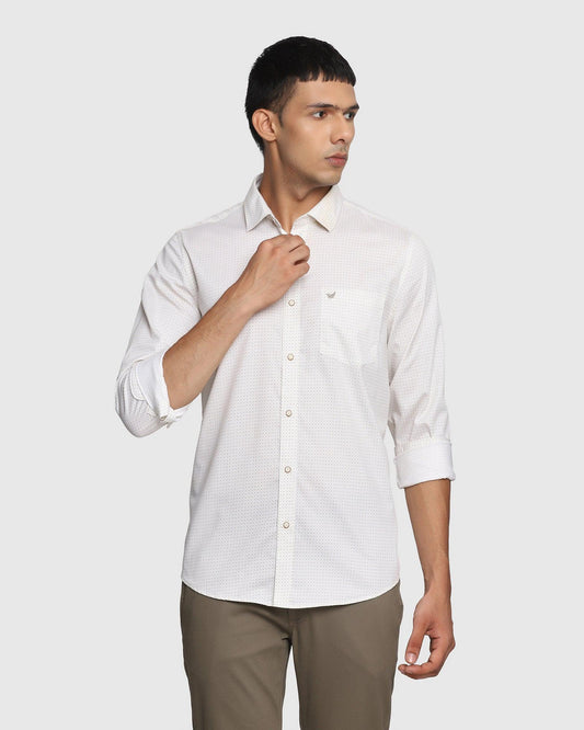 Casual Beige Printed Shirt - Floyd
