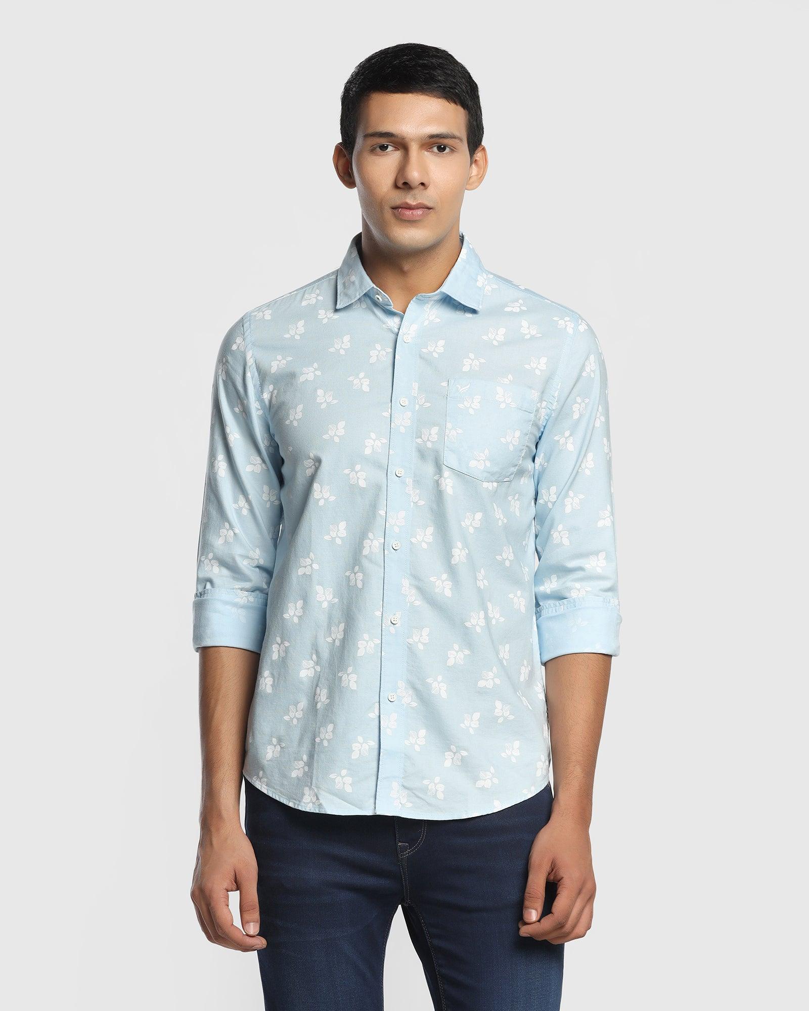 Casual Blue Printed Shirt - Jorah