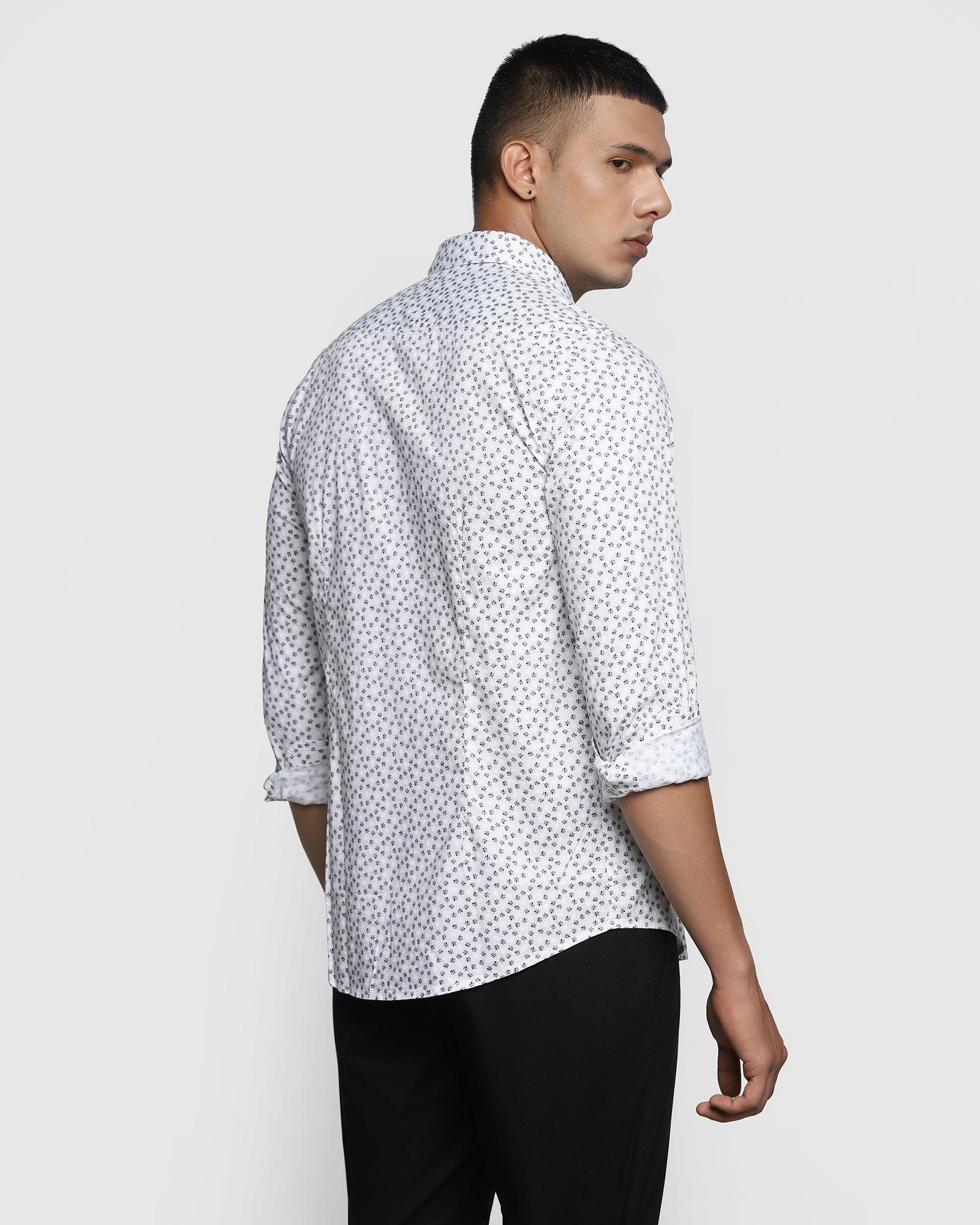 Casual Grey Printed Shirt - Kris
