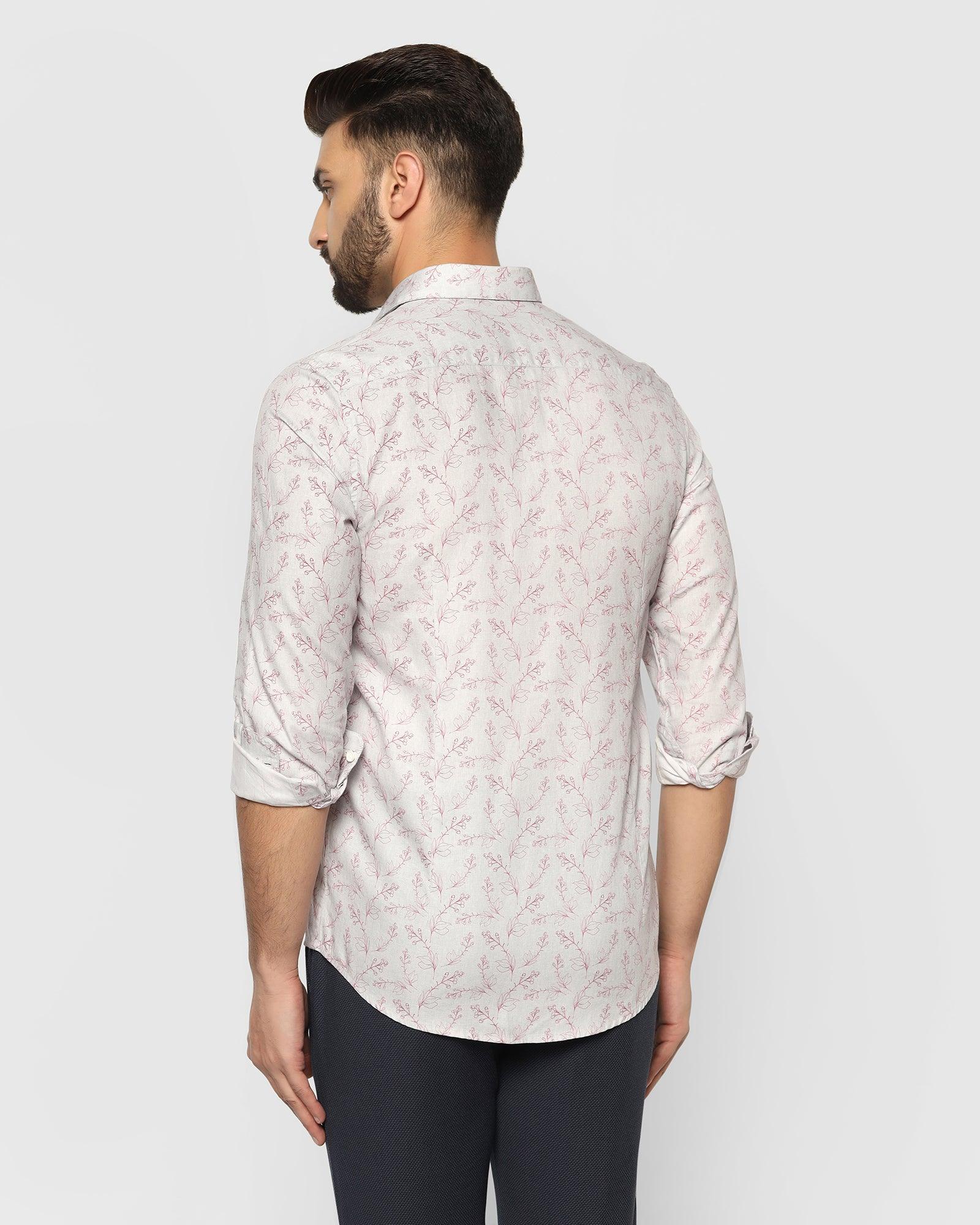 Casual Grey Printed Shirt - Tipsy