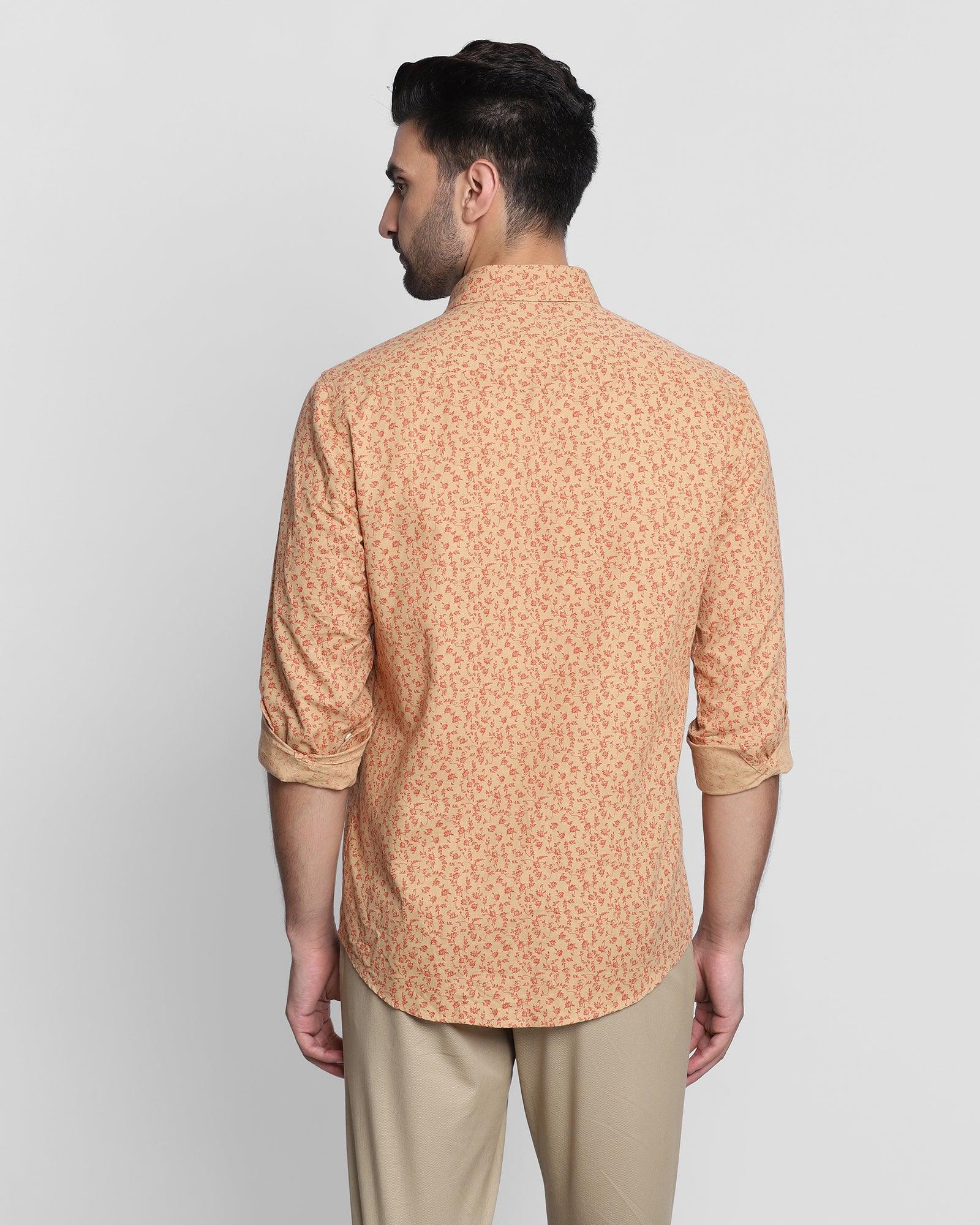Linen Casual Natural Printed Shirt - Peter