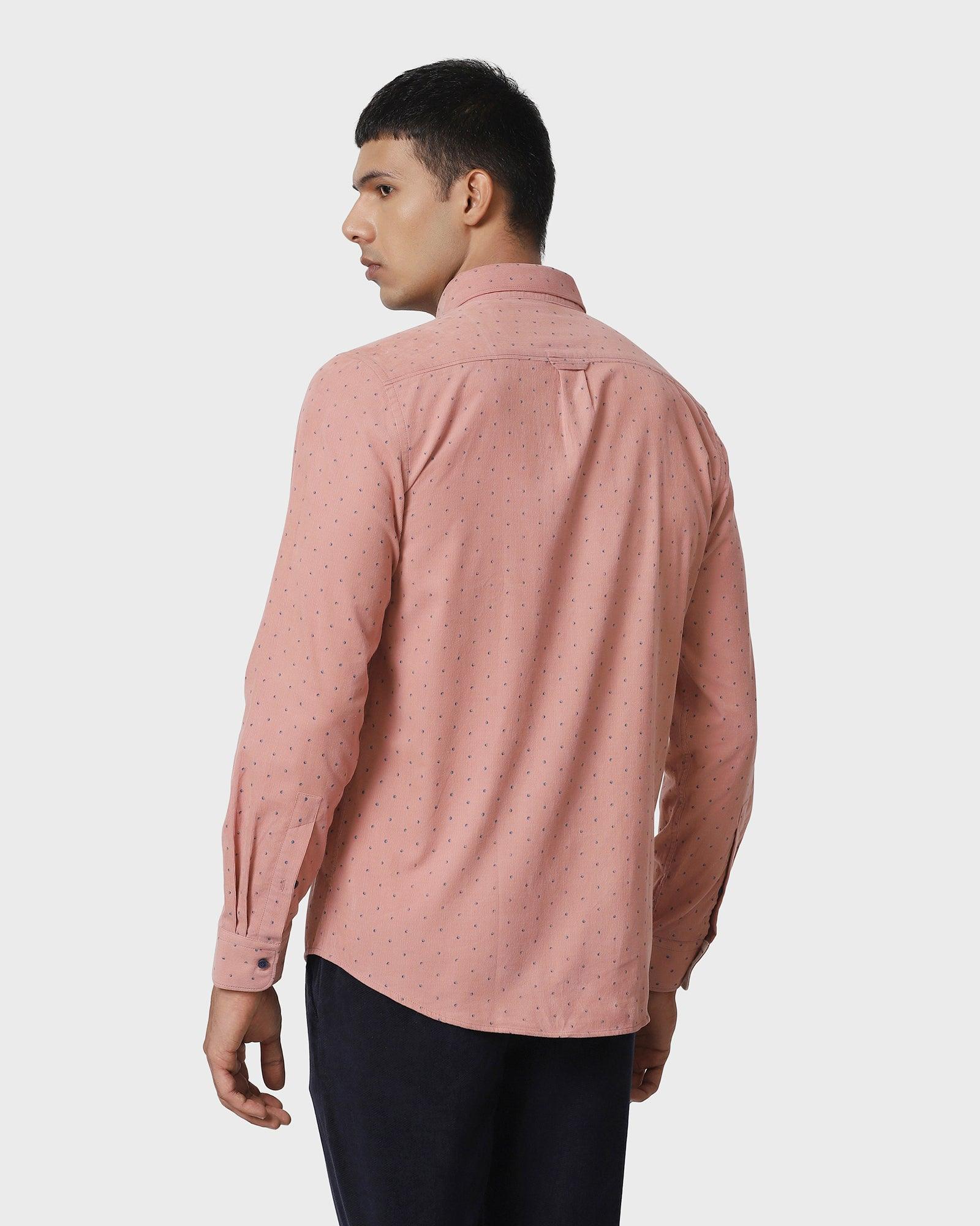 Casual Pink Printed Shirt - Anthom